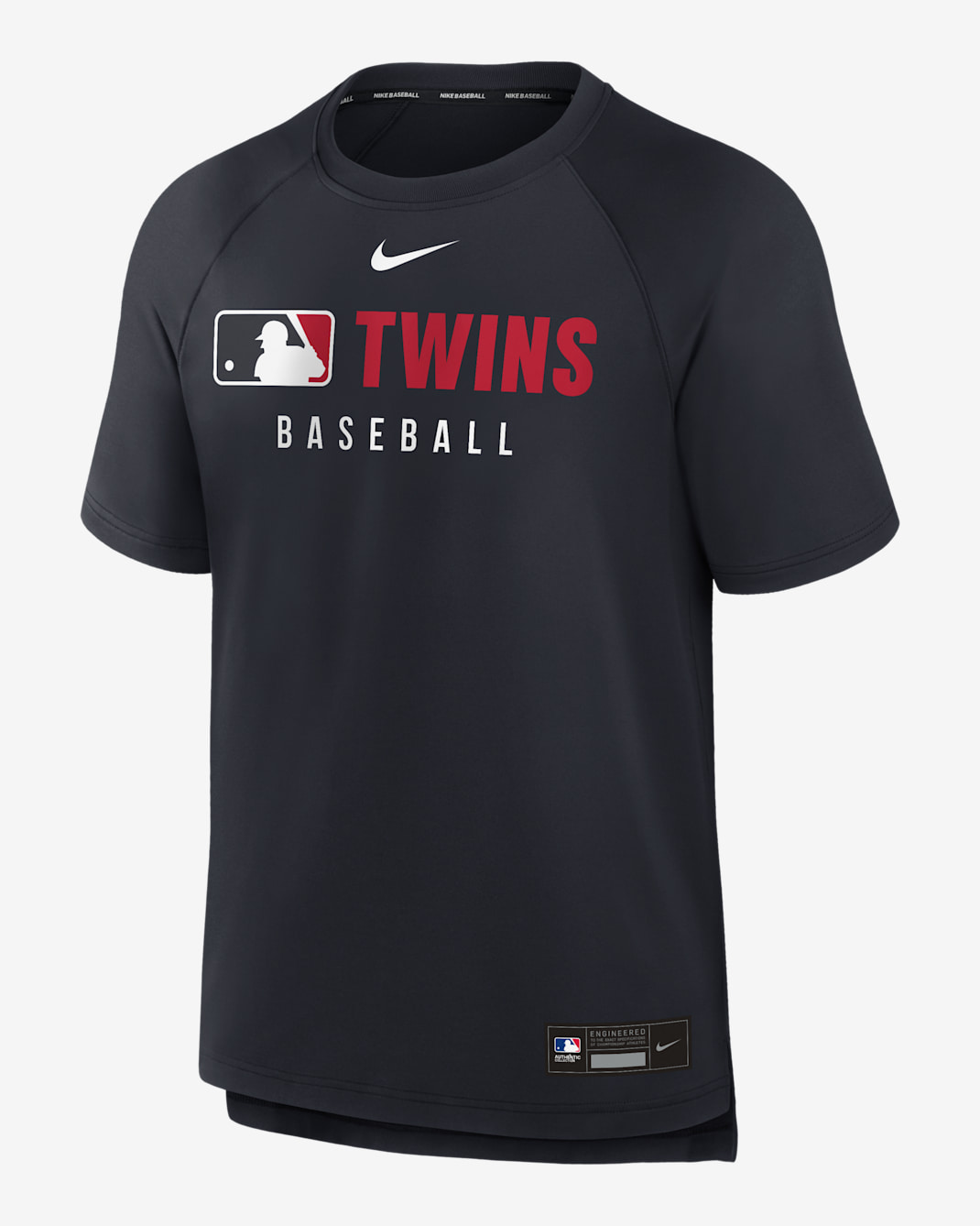 Playera Nike Dri-FIT de la MLB para hombre Minnesota Twins Authentic Collection Pregame - Azul marino