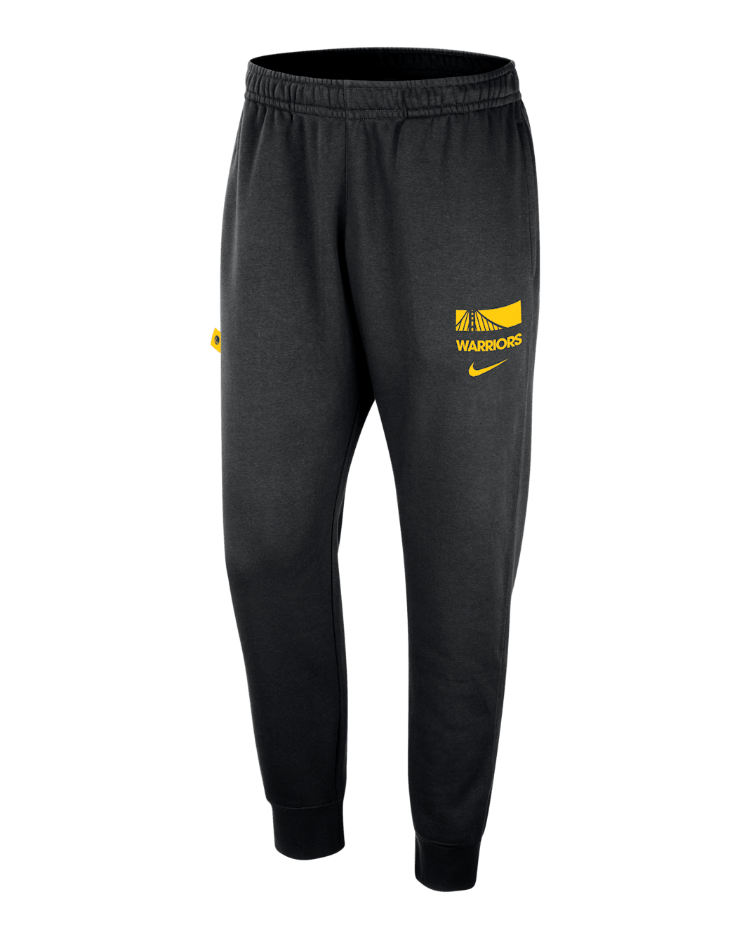 Golden State Warriors Club Courtside Men's Nike NBA Joggers - Black/Amarillo
