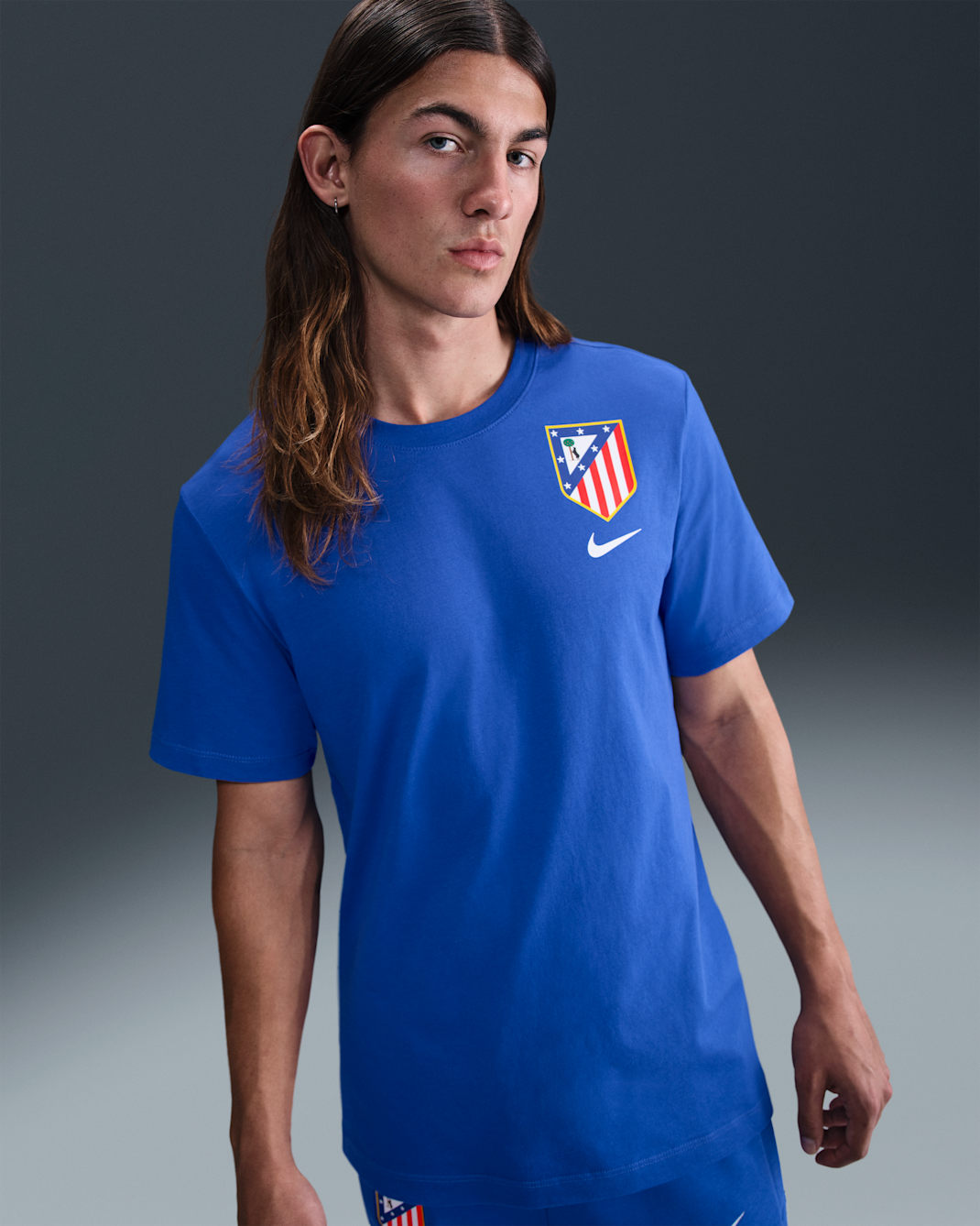 아틀레티코 마드리드 남성 나이키 축구 티셔츠 - 게임 로얄