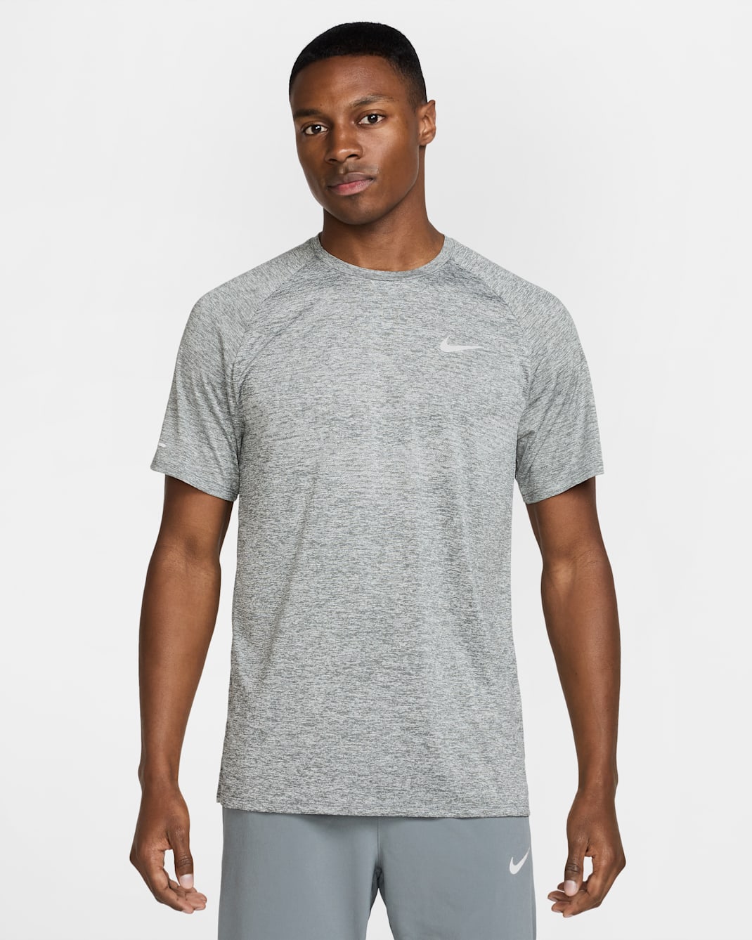 Nike Stride Men's Dri-FIT ADV Short-Sleeve Running Top - Smoke Grey/Heather