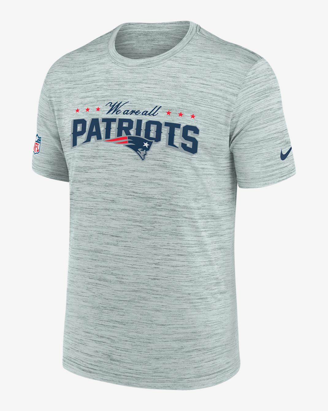 New England Patriots Rivalries Collection Sideline Velocity Men's Nike Dri-FIT NFL T-Shirt - Silver