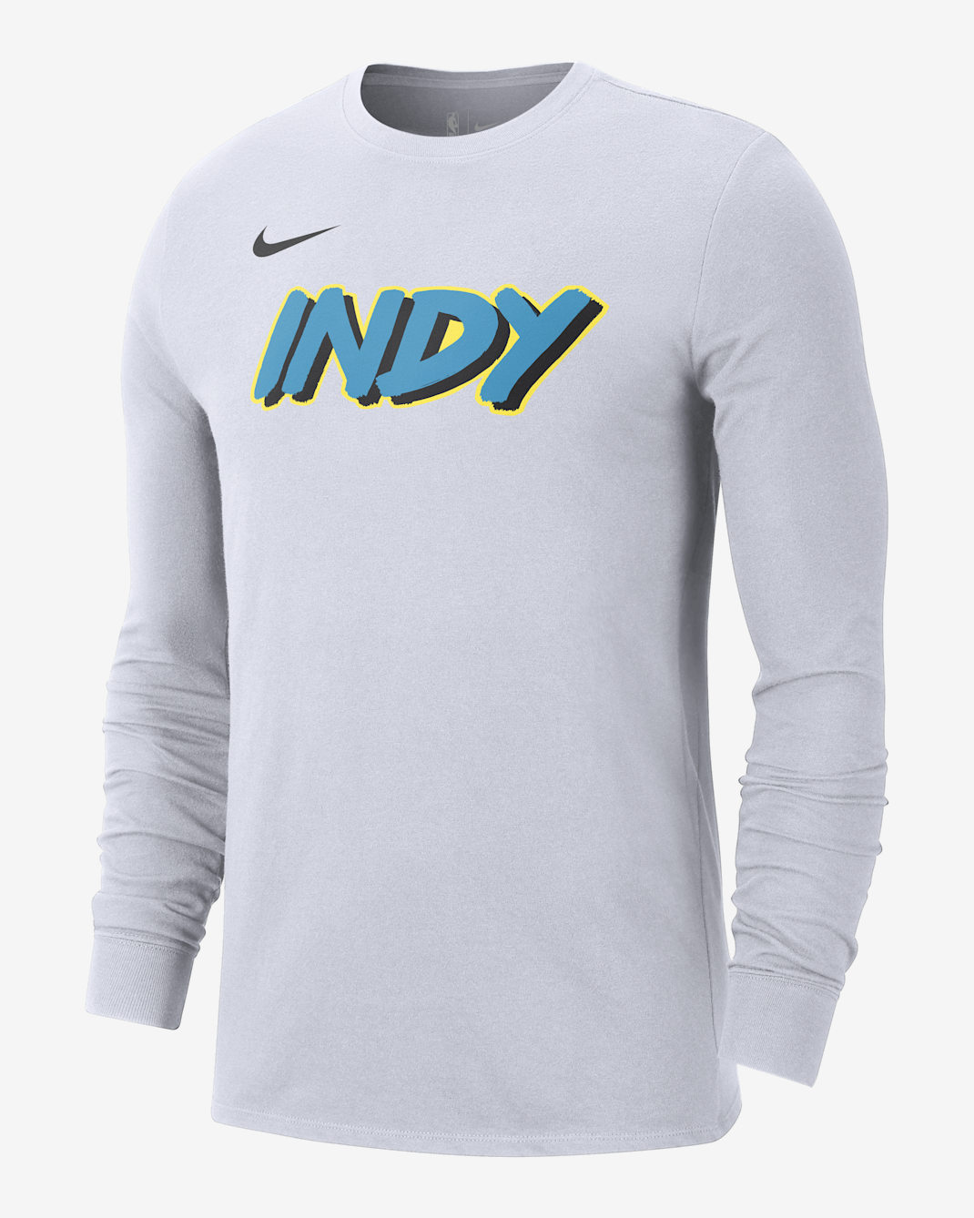 Indiana Pacers Essential City Edition Men's Nike NBA Long-Sleeve T-Shirt - White