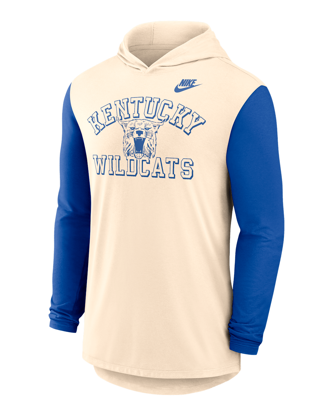 Kentucky Legacy Men's Nike Dri-FIT College Long-Sleeve Hooded T-Shirt - Natural
