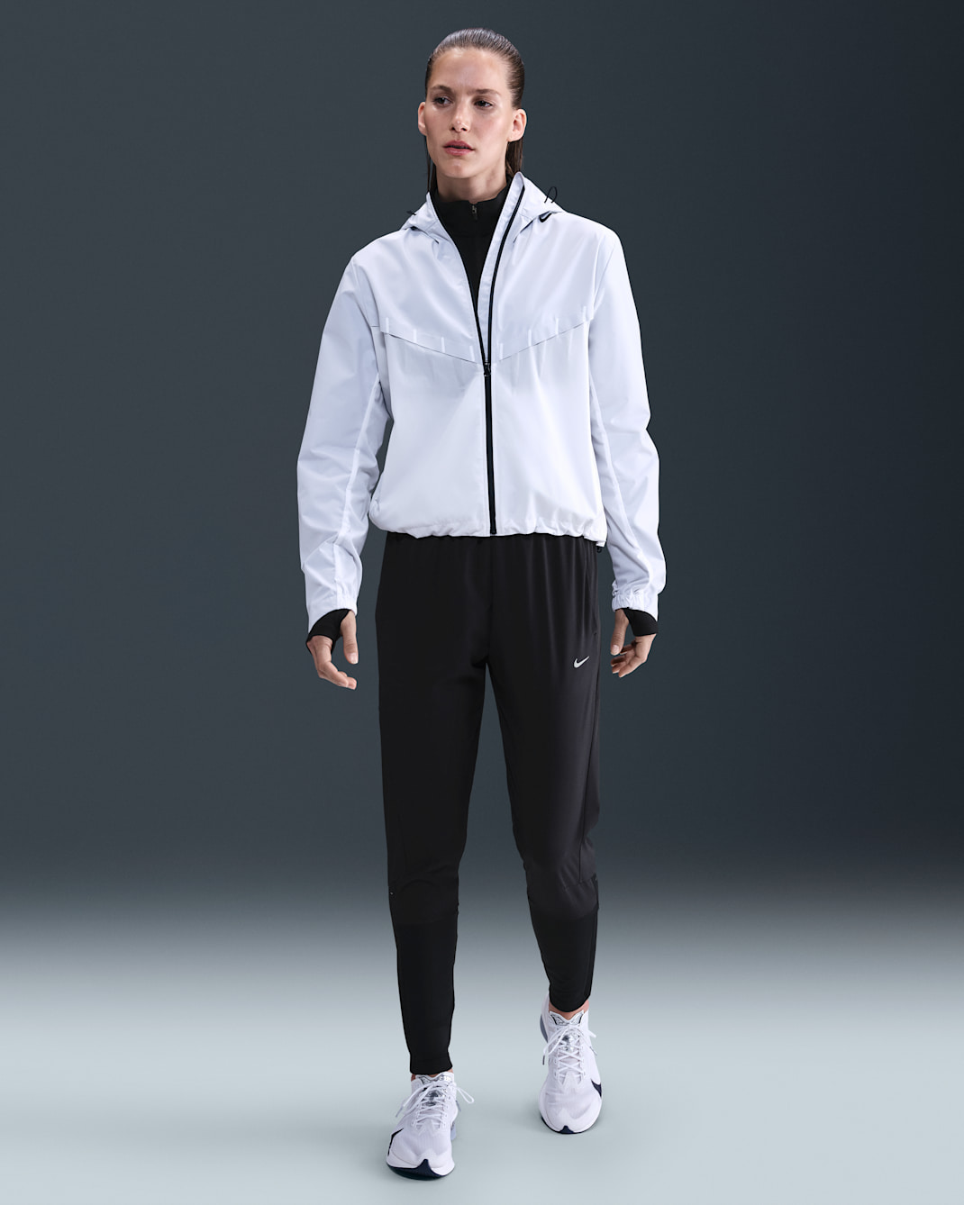 Pantalon de running taille mi-basse Nike Swift Dri-FIT pour femme - Noir