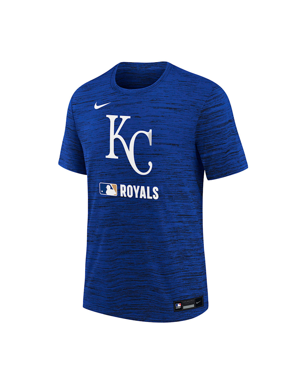 Playera Nike Dri-FIT de la MLB para niños talla grande Kansas City Royals Authentic Collection Velocity - Azul