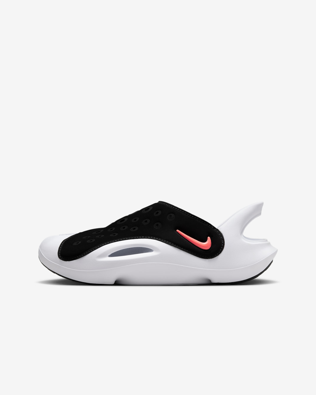 Nike Aqua Swoosh Older Kids' Sandals - Black/Green Strike/White/Hyper Orange