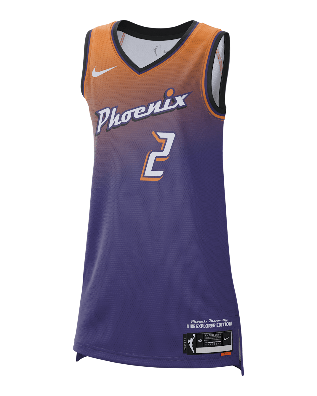 Phoenix Mercury Explorer Edition Women's Nike Dri-FIT WNBA Victory Jersey - New Orchid/Clay Orange