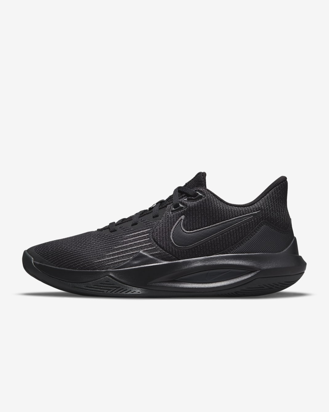 รองเท้าบาสเก็ตบอล Nike Precision 5 - ดำ/Anthracite/ดำ
