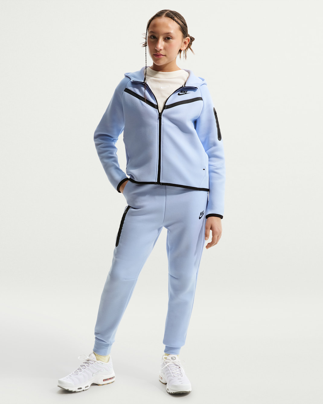 Nike Sportswear Tech Fleece Kız Çocuk Jogger'ı - Ghost/Siyah/Siyah