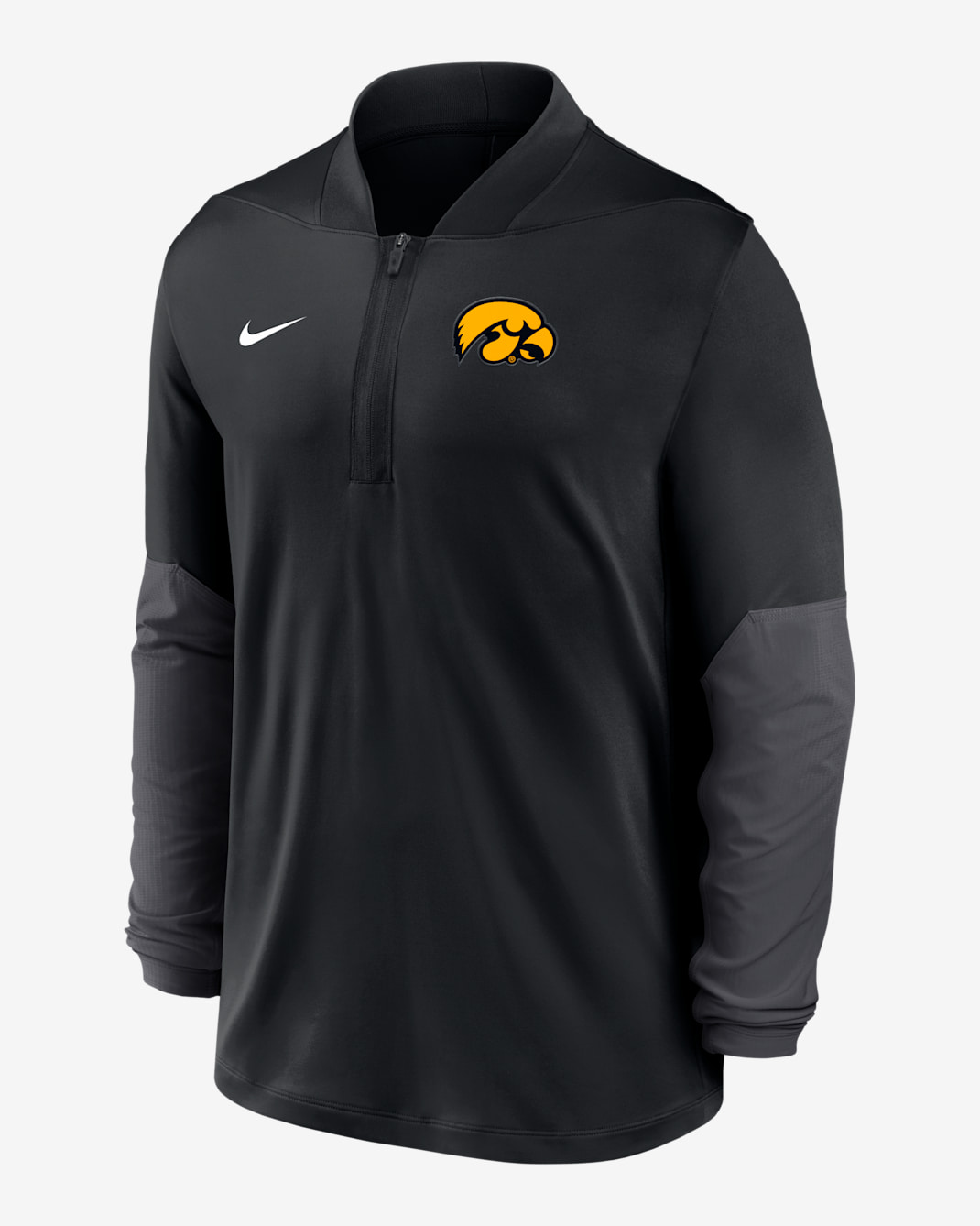 Iowa Men's Nike Dri-FIT College 1/2-Zip Top - Black