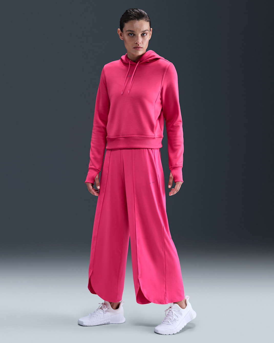 Pants Dri-FIT de tiro alto para mujer Nike One Relaxed - Rosa enérgico/Remolacha dulce