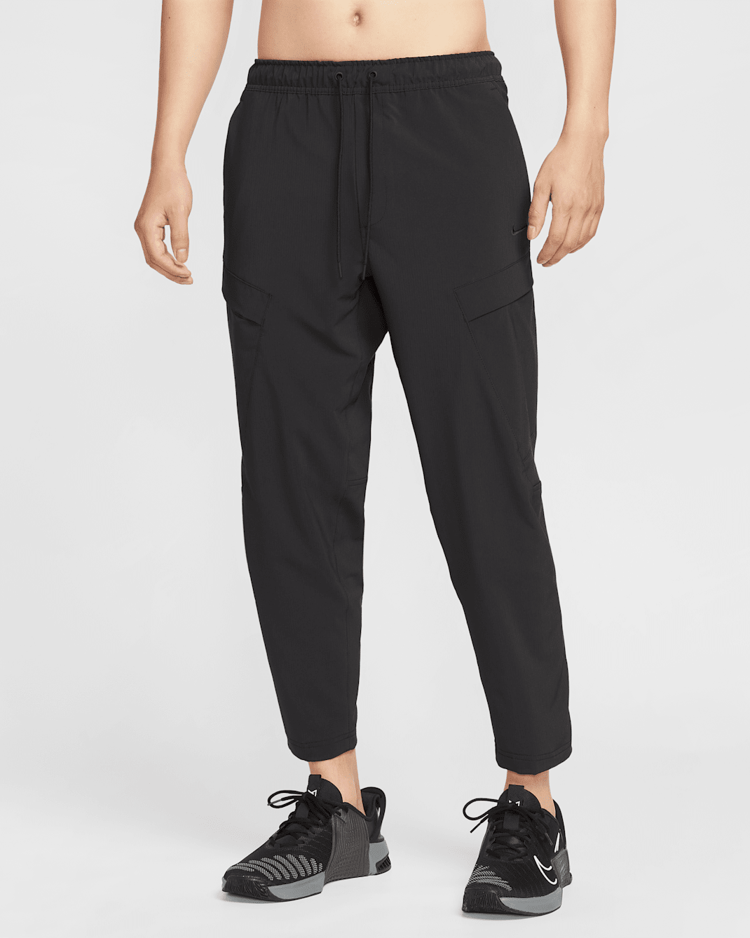 Nike Unlimited 男款 Dri-FIT 多功能工裝褲 - 黑色/黑色/黑色