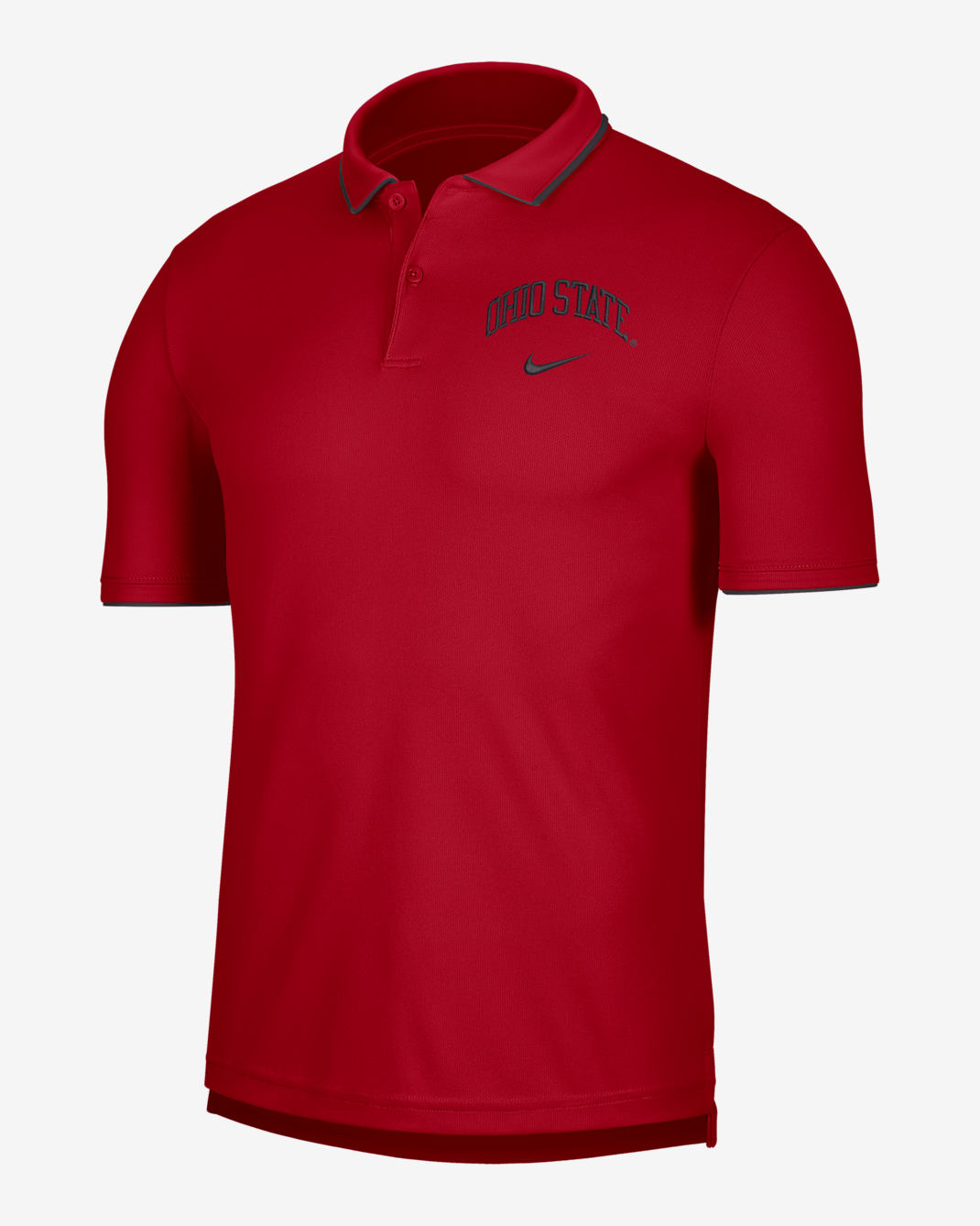 Nike College Dri-FIT (Ohio State) Men's Polo - University Red/Off Noir