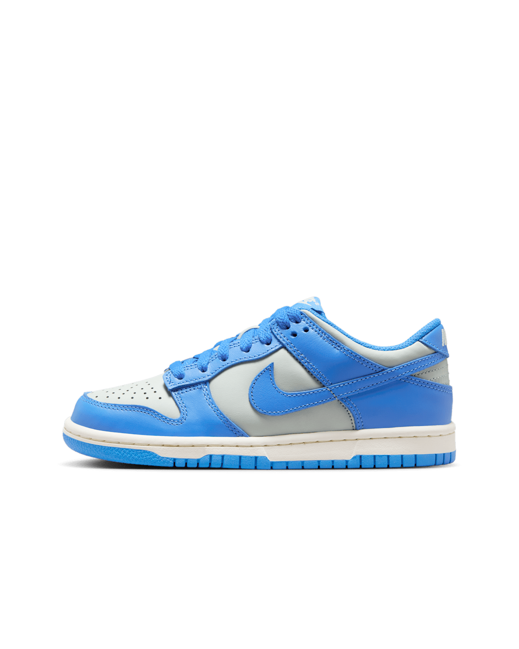 ナイキ ダンク LOW ジュニアシューズ - ライトシルバー/セイル/ライトフォトブルー