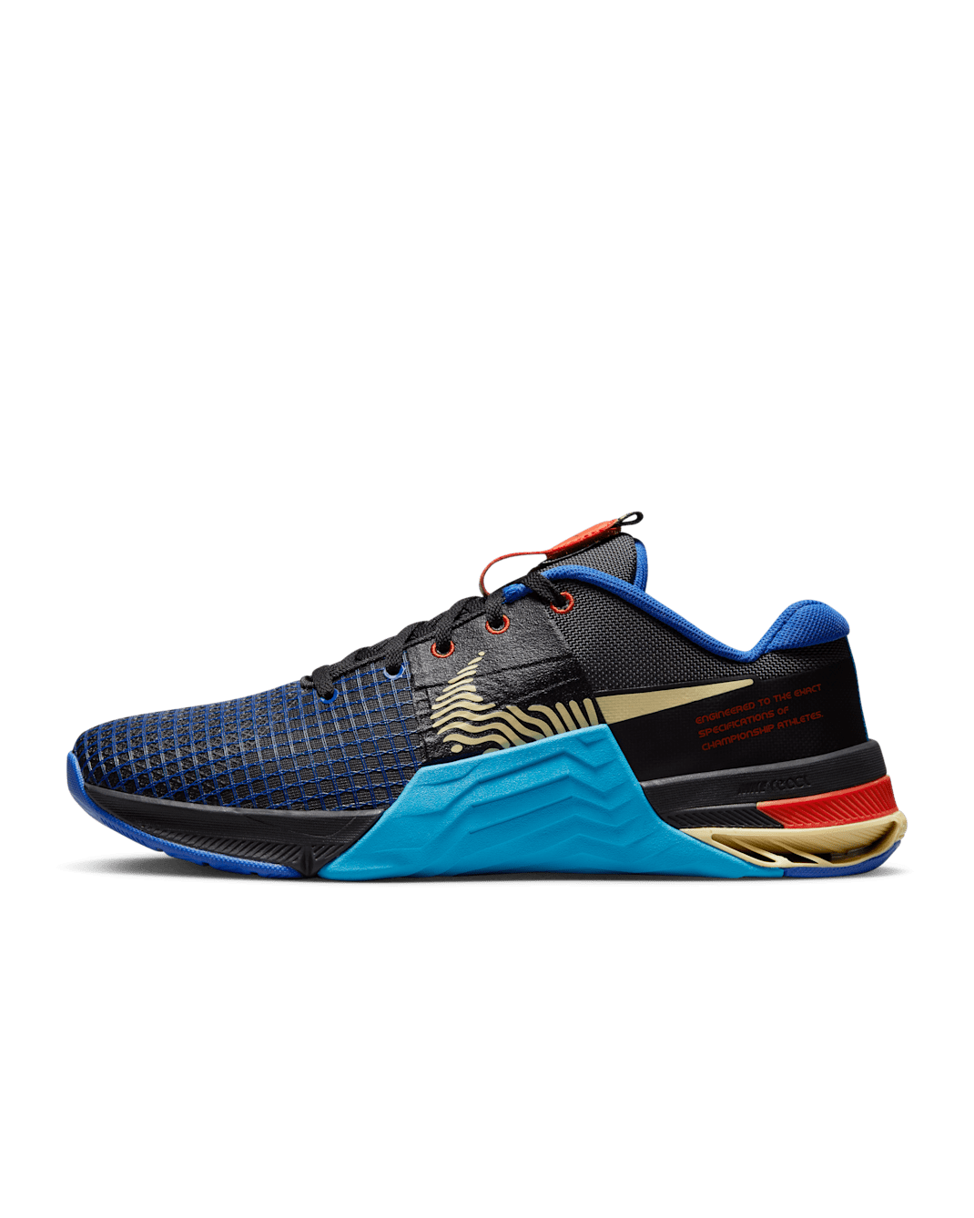 Chaussure d'entraînement Nike Metcon 8 pour homme - Anthracite/Blue Lightning/Hyper Royal/Citron Tint
