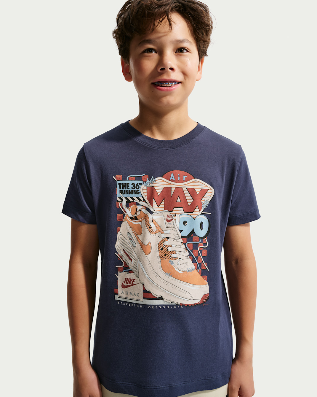 Nike Sportswear 大童 T 恤 - Midnight Navy