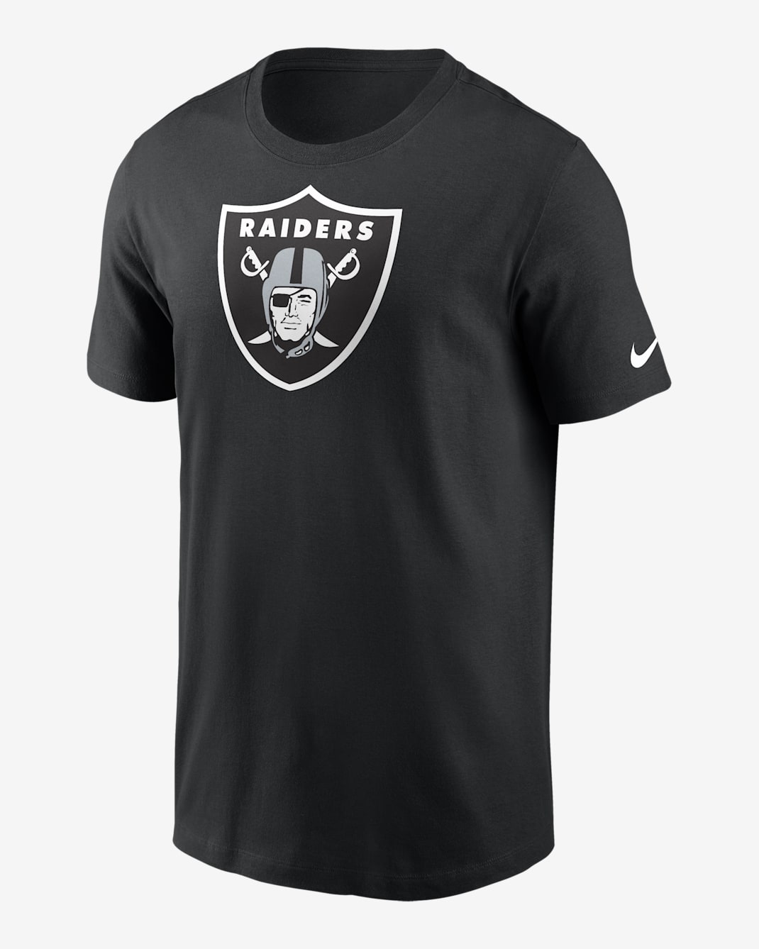 Playera para hombre Nike Logo Essential (NFL Las Vegas Raiders) - Negro