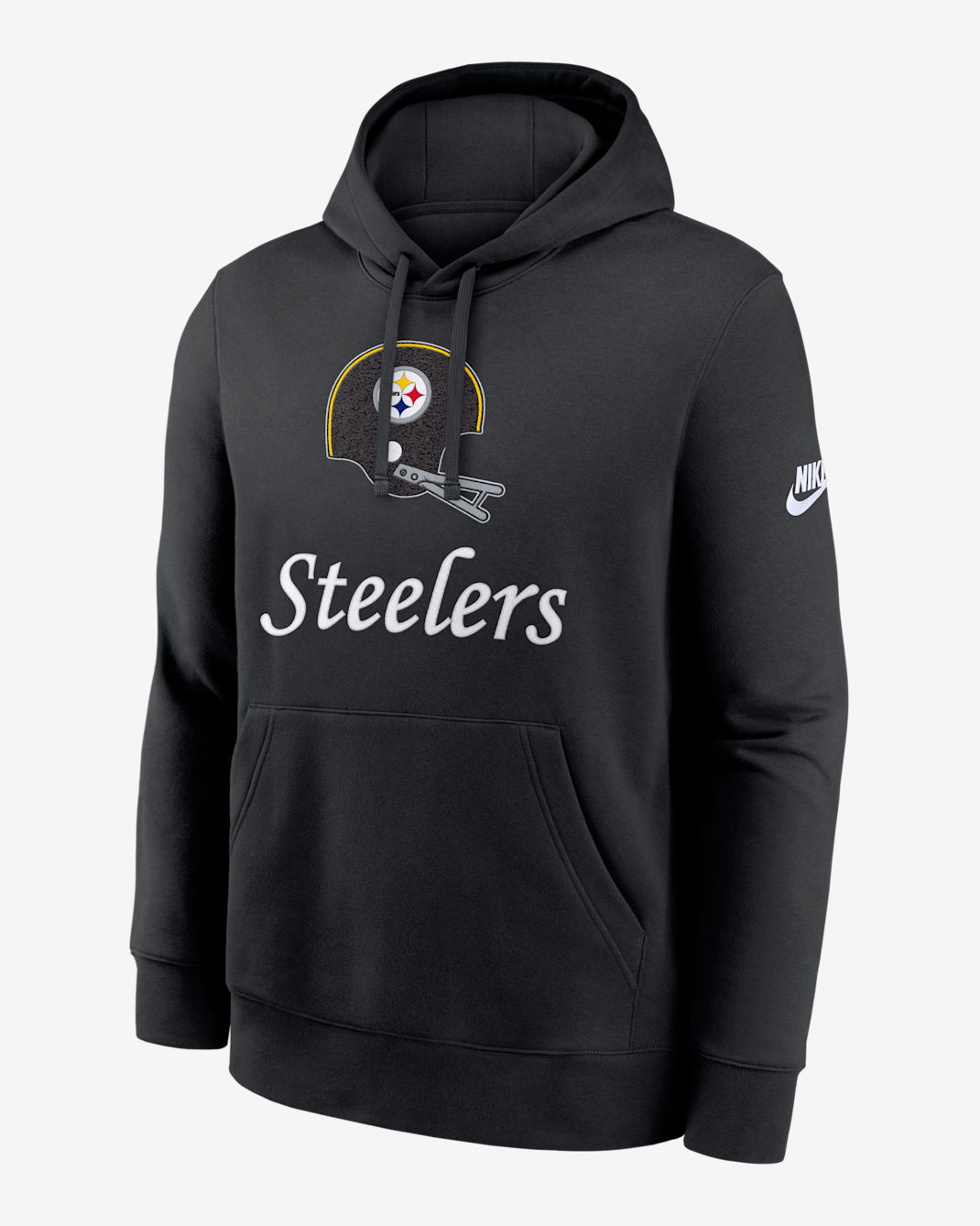 Sudadera con gorro sin cierre Nike de la NFL para hombre Pittsburgh Steelers Best Season Rewind Club - Negro