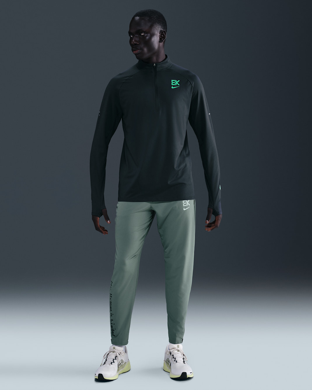 Nike Stride 'Eliud Kipchoge' Men's Dri-FIT Woven Running Trousers - Clay Green/Seaweed