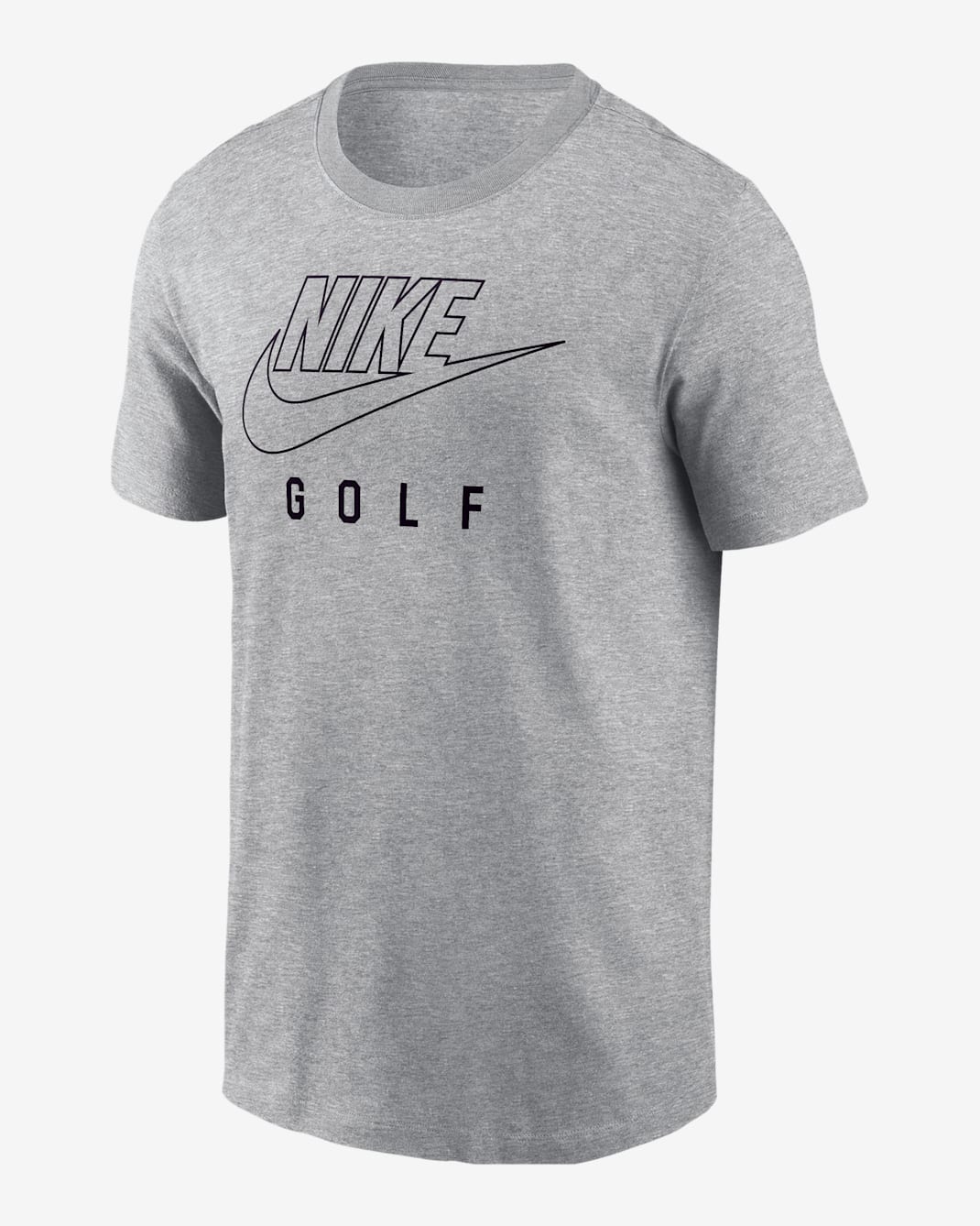 Playera de golf para hombre Nike Swoosh - Gris oscuro jaspeado