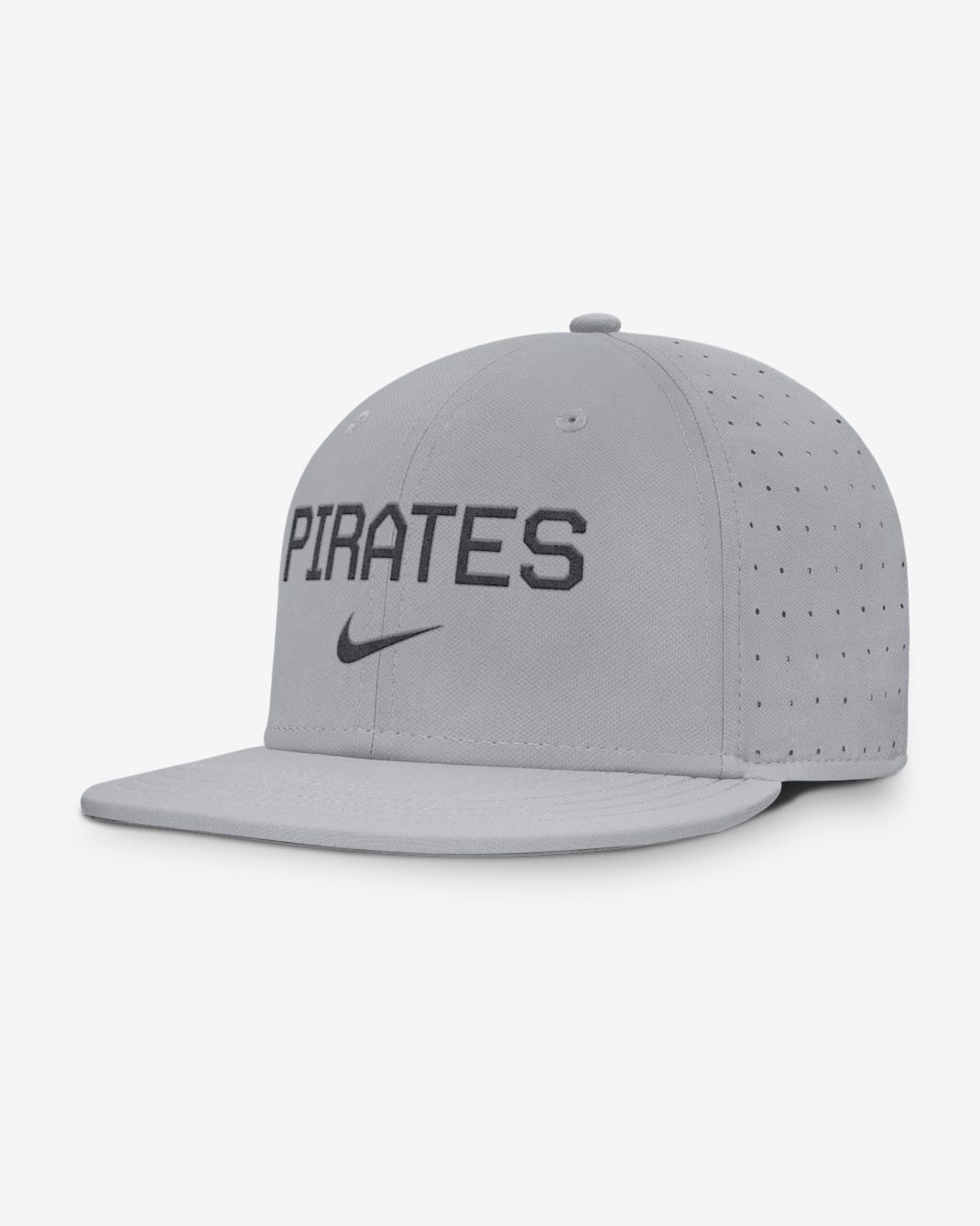 Pittsburgh Pirates True Men’s Nike AeroBill MLB Fitted Hat - Grey