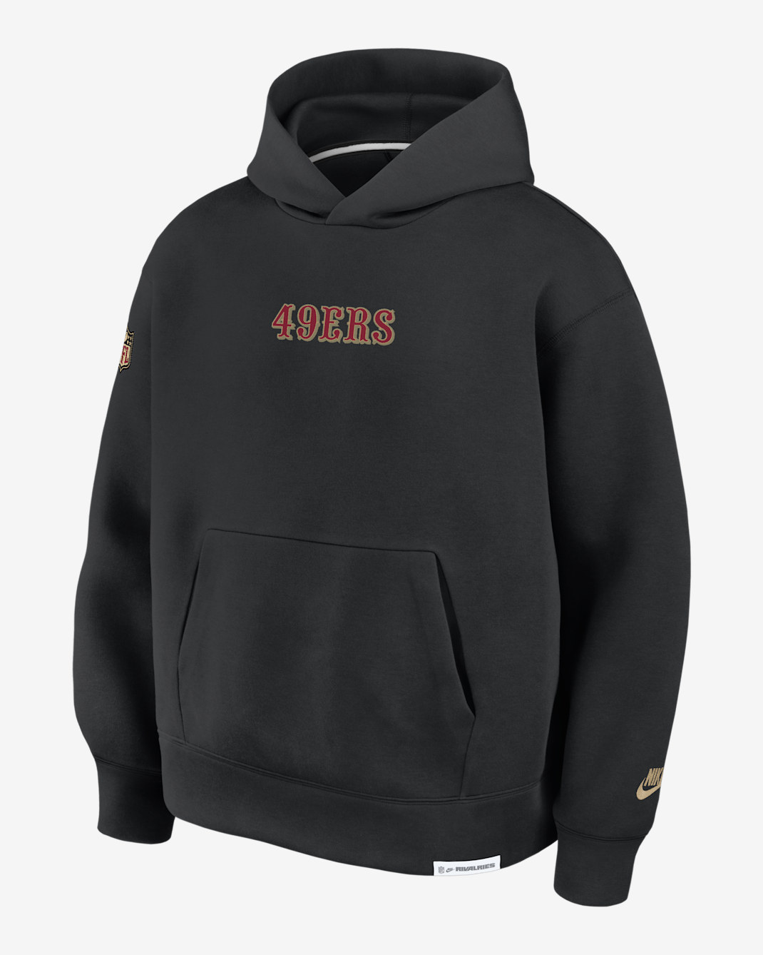 San Francisco 49ers Rivalries Collection Oversized Tech Fleece Men's Nike NFL Pullover Hoodie - Black
