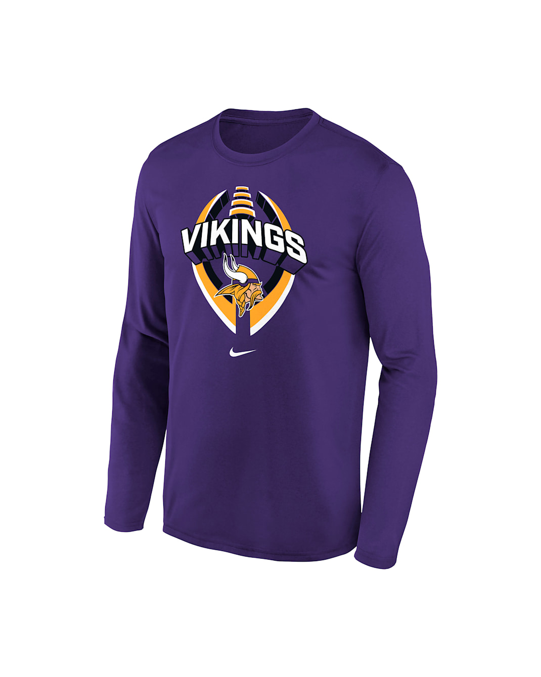 Minnesota Vikings Legend Icon Big Kids' Nike Dri-FIT NFL Long-Sleeve T-Shirt - Purple
