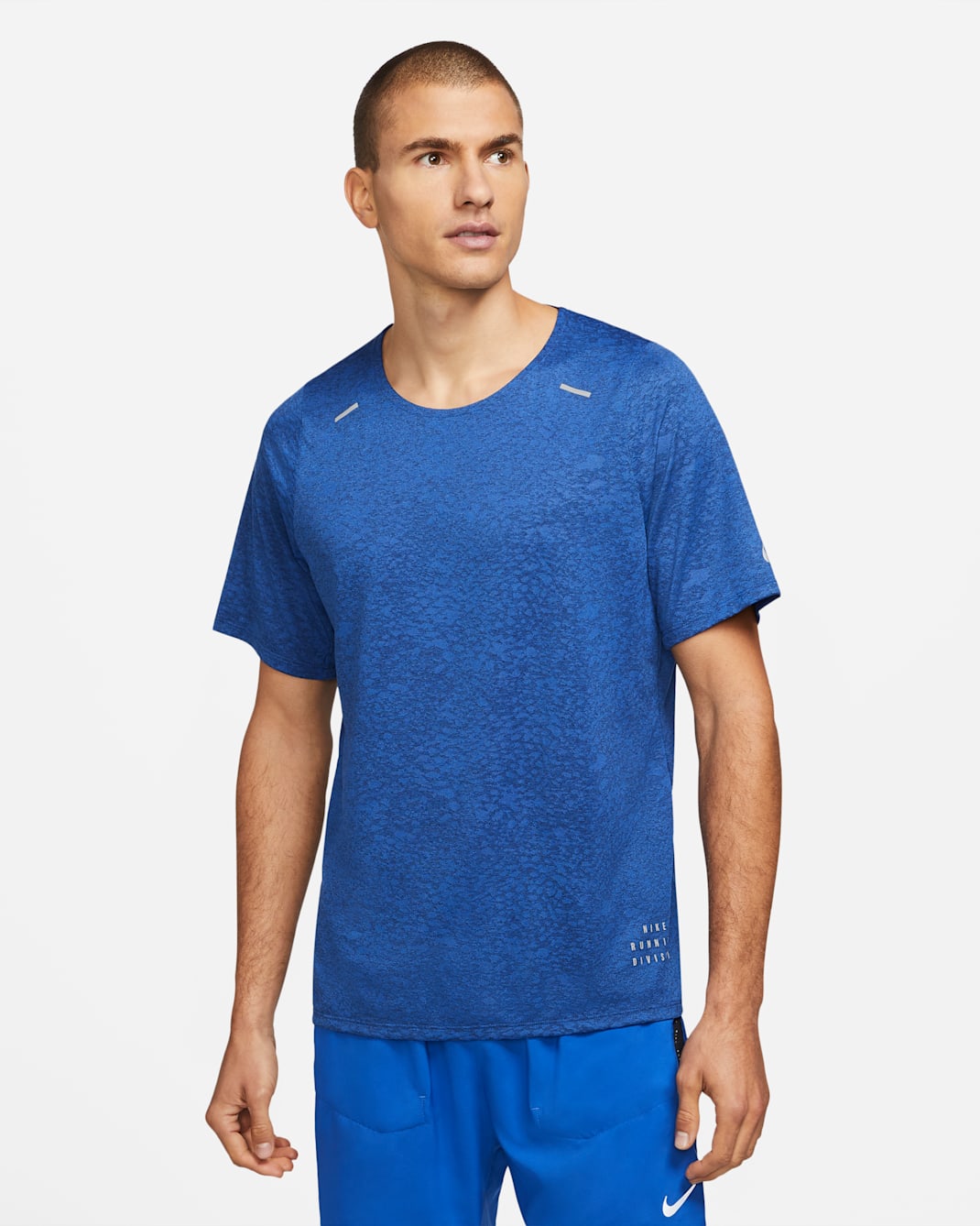 Nike Rise 365 Run Division Men's Short-Sleeve Running Top - Midnight Navy/Game Royal