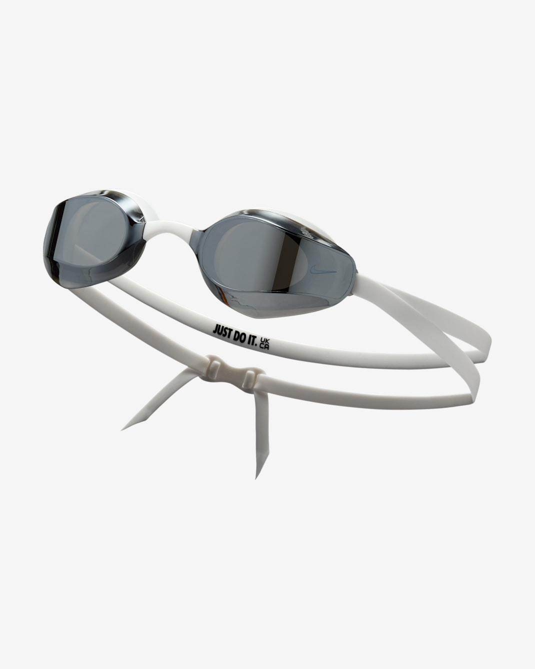 Goggles espejados Nike Swim Vapor - Blanco/Gris humo claro/Plata/Blanco