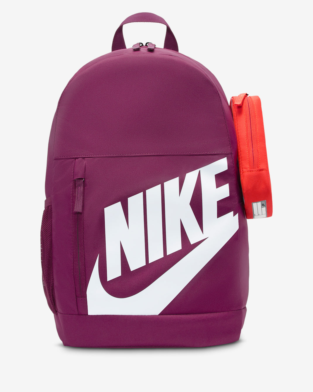 Nike Elemental Big Kids' Backpack (20L) - Bordeaux/Orange/White
