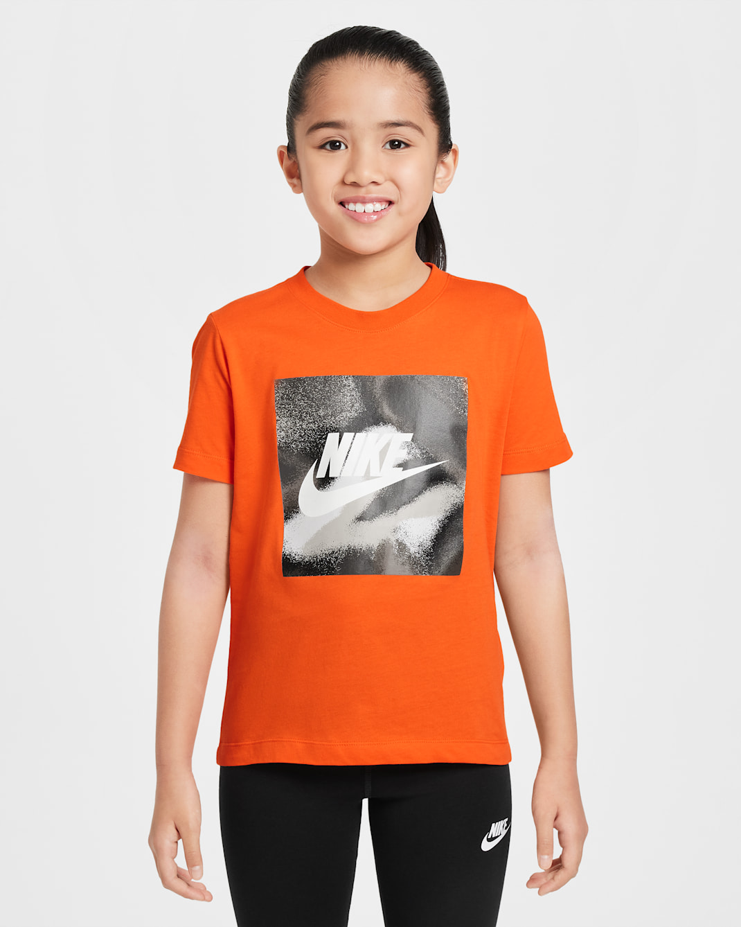 Nike Sportswear Big Kids' T-Shirt - Safety Orange