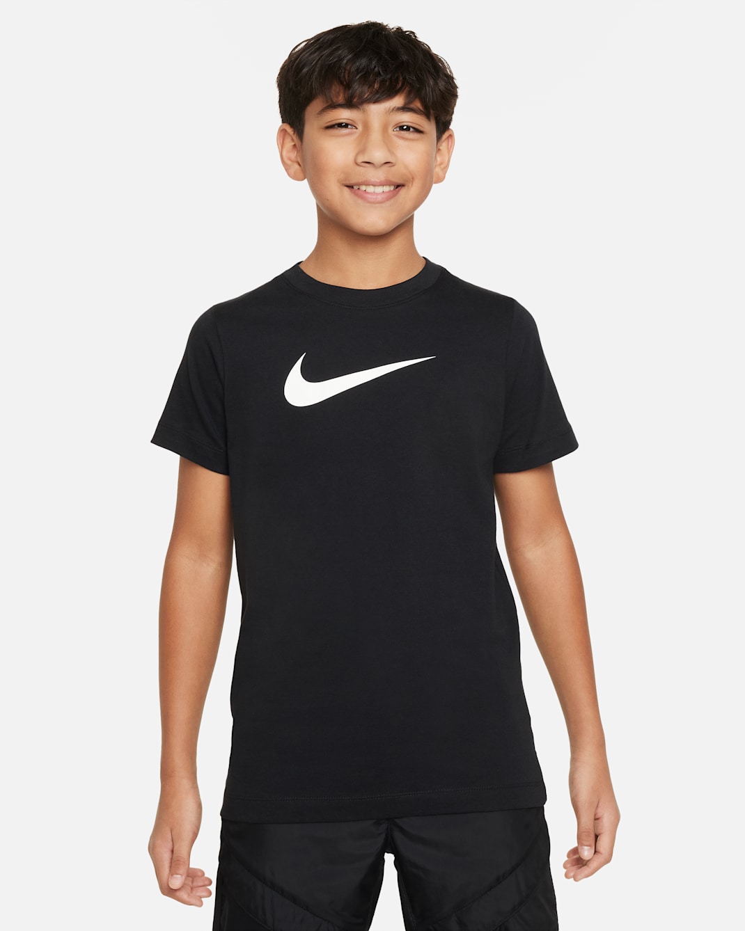 Nike Sportswear Older Kids' (Boys') T-Shirt - Black/White