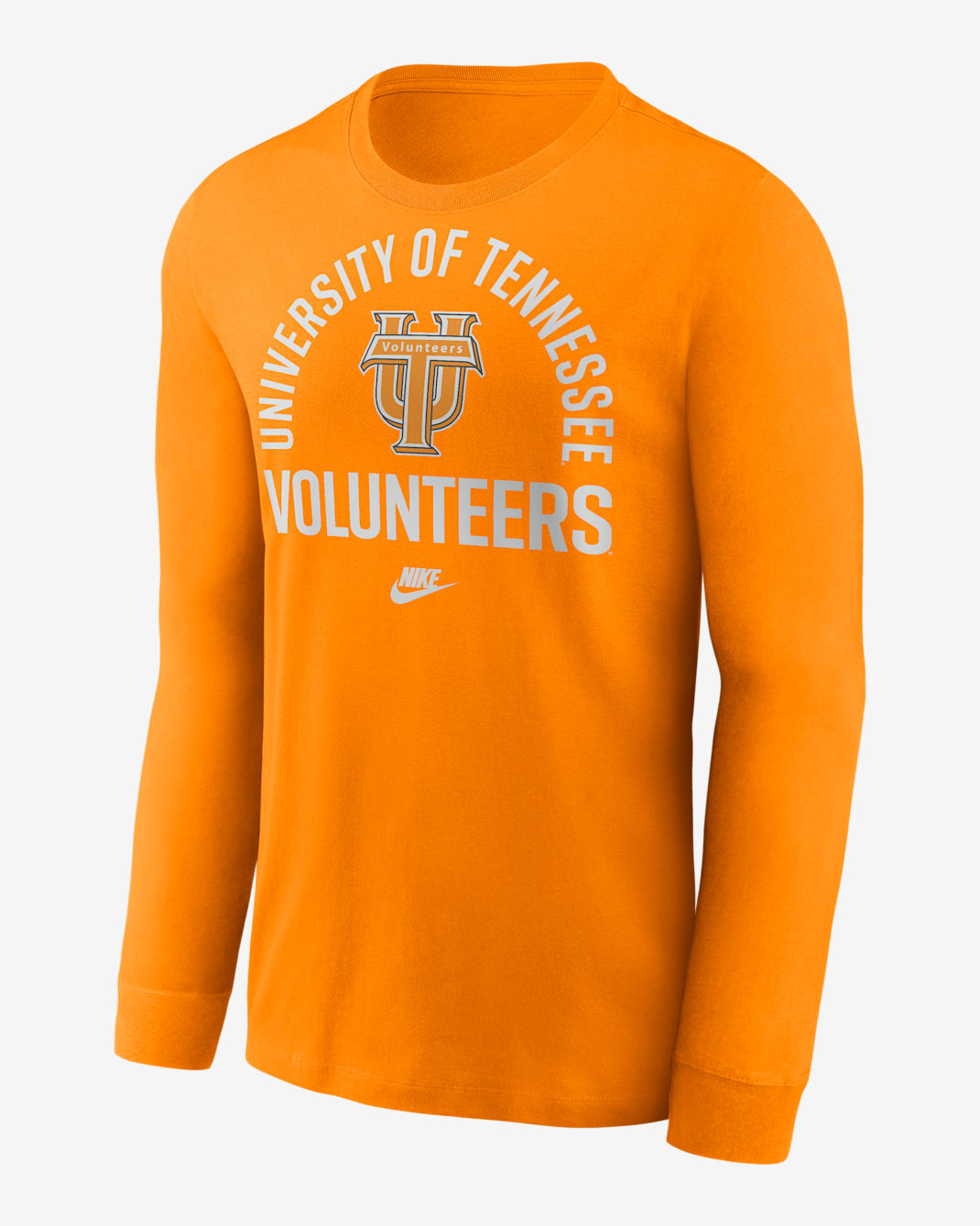 Tennessee Legacy Arched Logo Men's Nike College Long-Sleeve T-Shirt - Orange