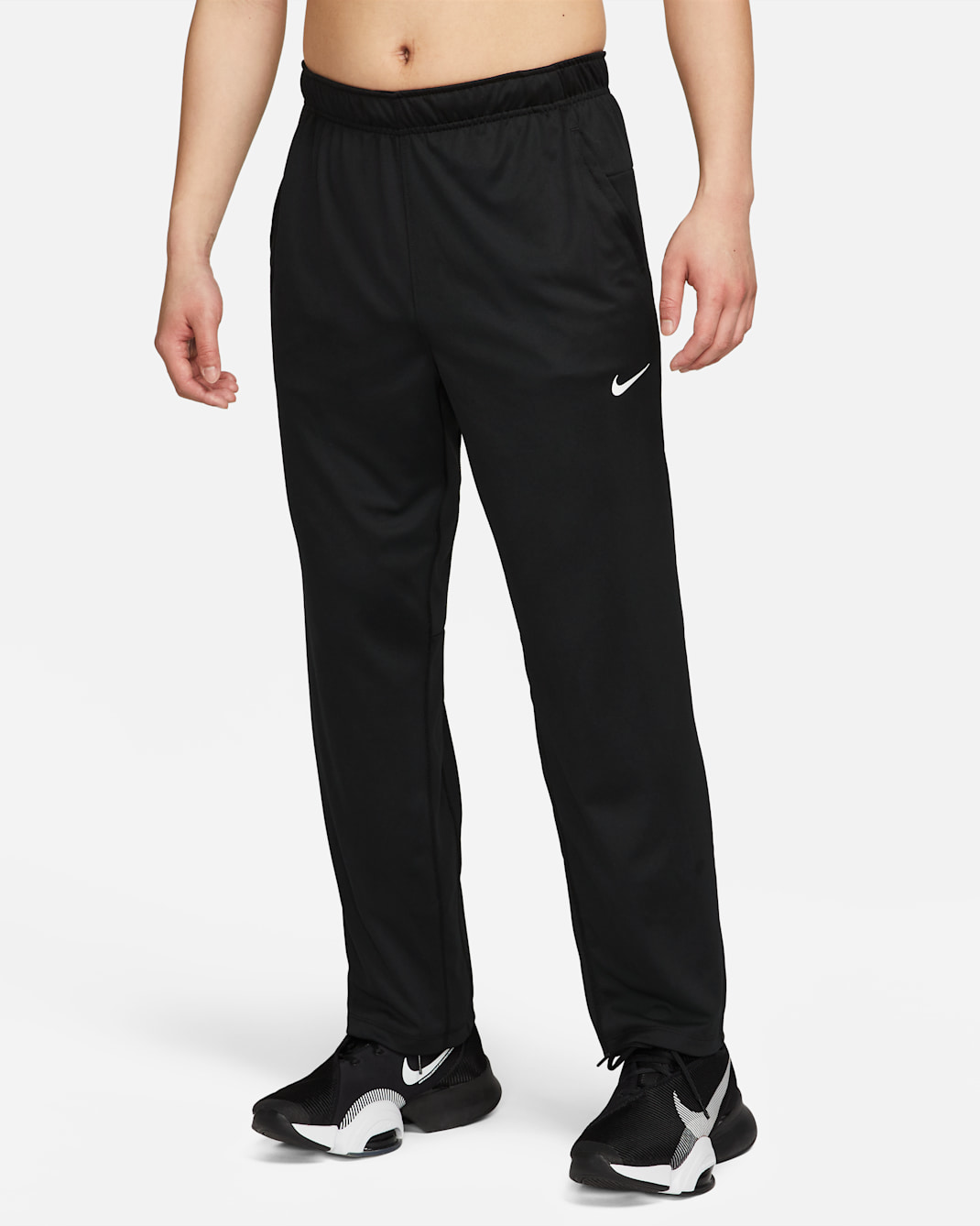 Nike Totality Men's Dri-FIT Open Hem Versatile Pants - Black/White