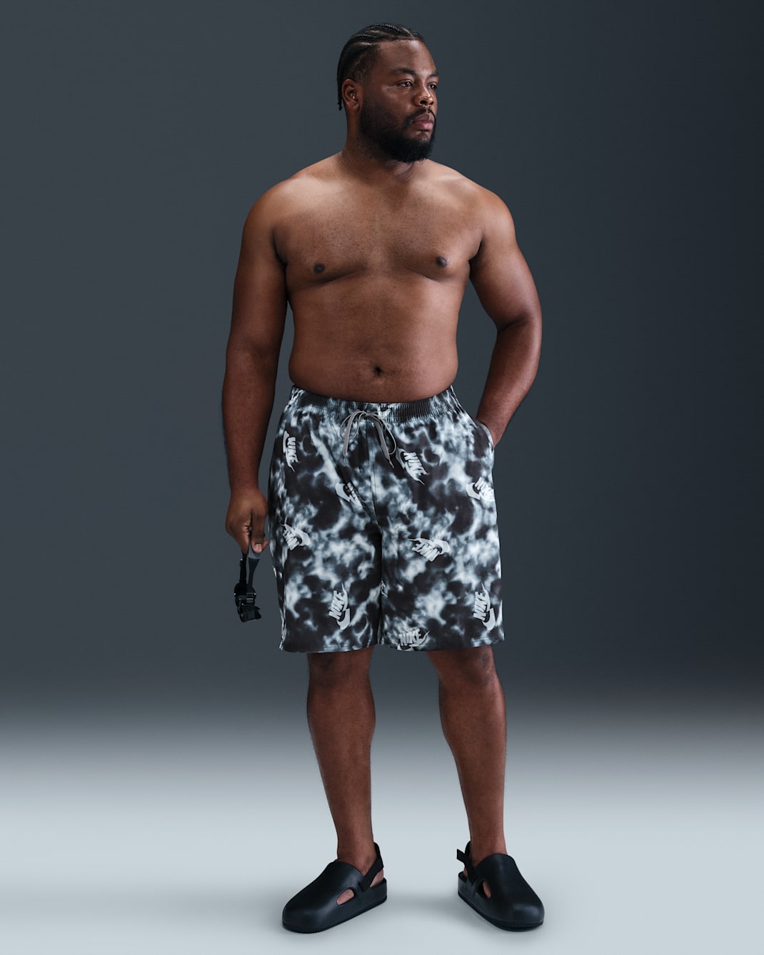 Nike Swim Breaker Men's 9" Fully Lined Volley Shorts (Extended Sizing) - Wolf Grey
