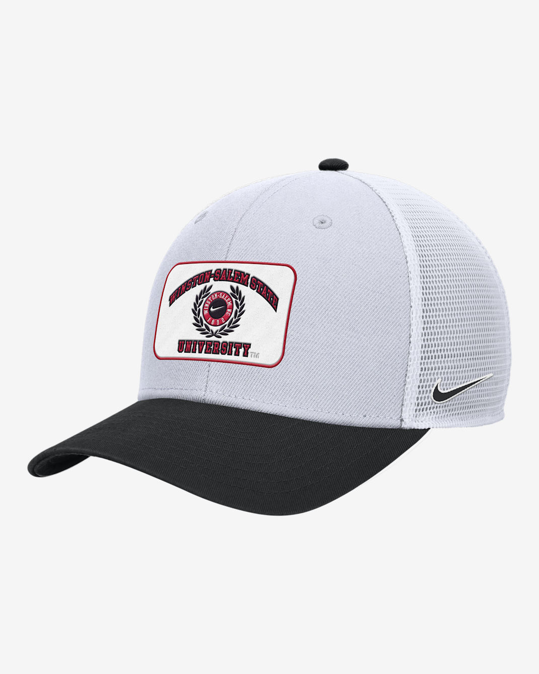 Gorra de rejilla universitaria Nike Winston-Salem Rise - Blanco