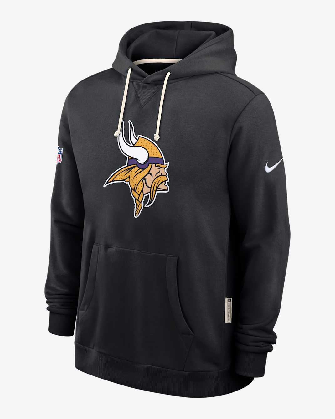 Minnesota Vikings Initial Home Sideline Men's Nike Dri-FIT NFL Pullover Hoodie - Black
