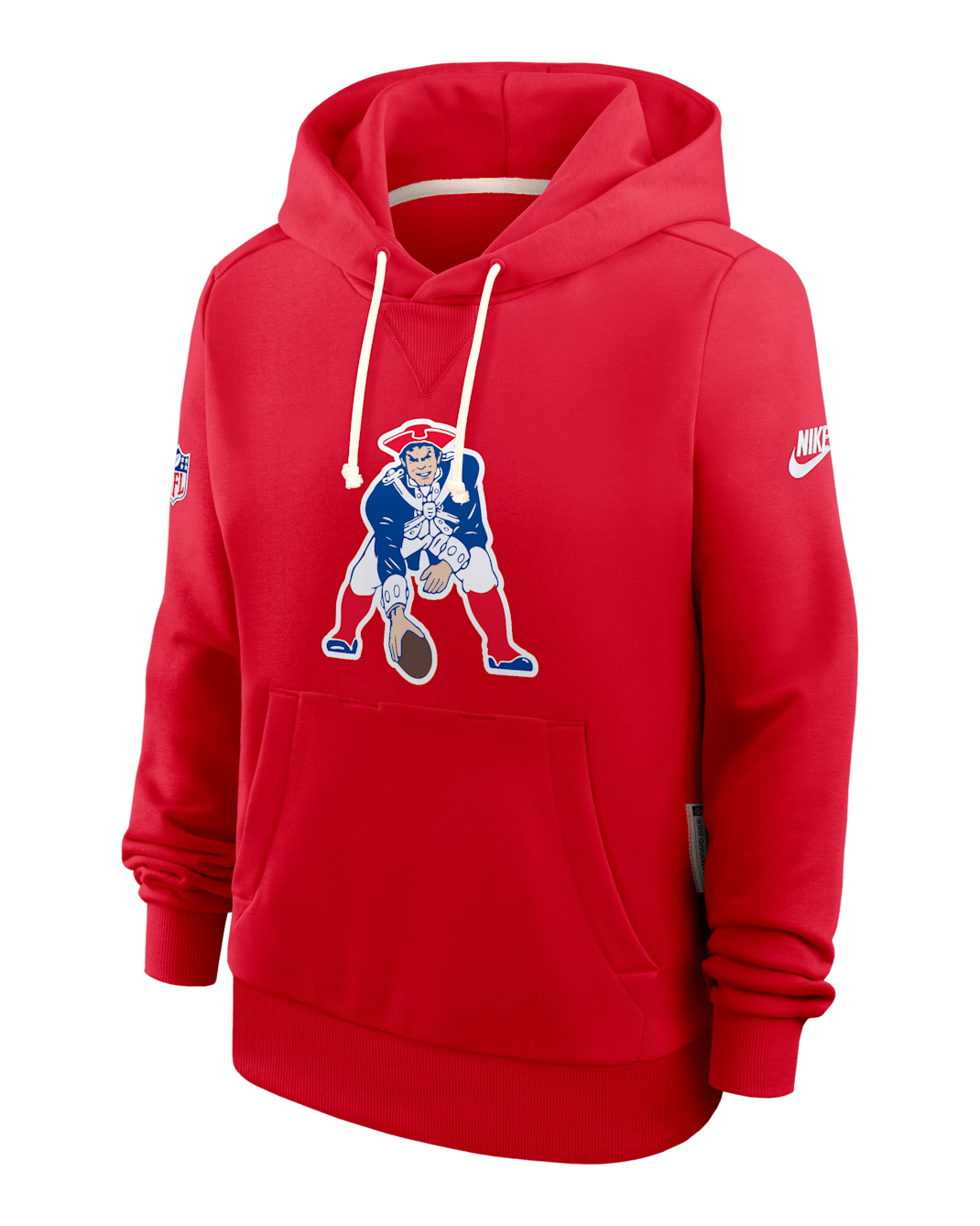 New England Patriots Alt Pack Women's Nike Dri-FIT NFL Pullover Hoodie - Red