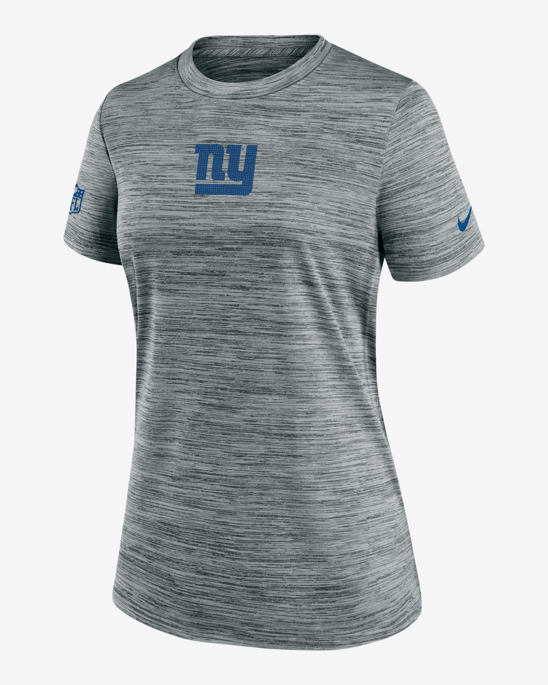 Playera Nike Dri-FIT de la NFL para mujer New York Giants Sideline Team Issue Velocity - Gris jaspeado