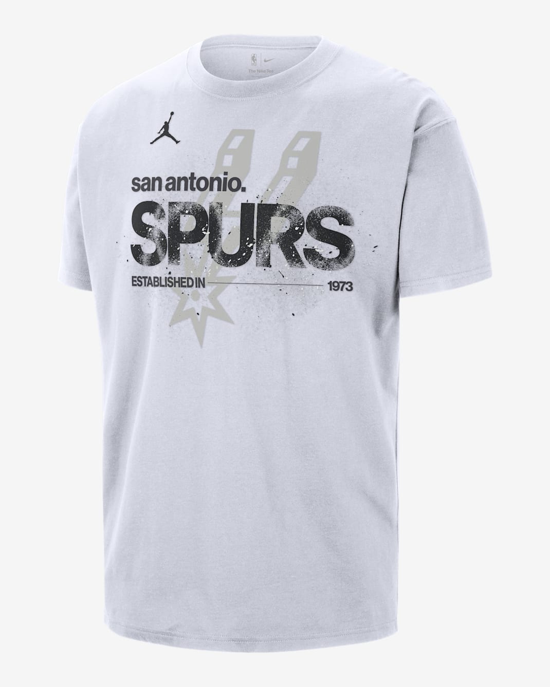 T-shirt NBA Jordan '85 Statement San Antonio Spurs Courtside para homem - Branco