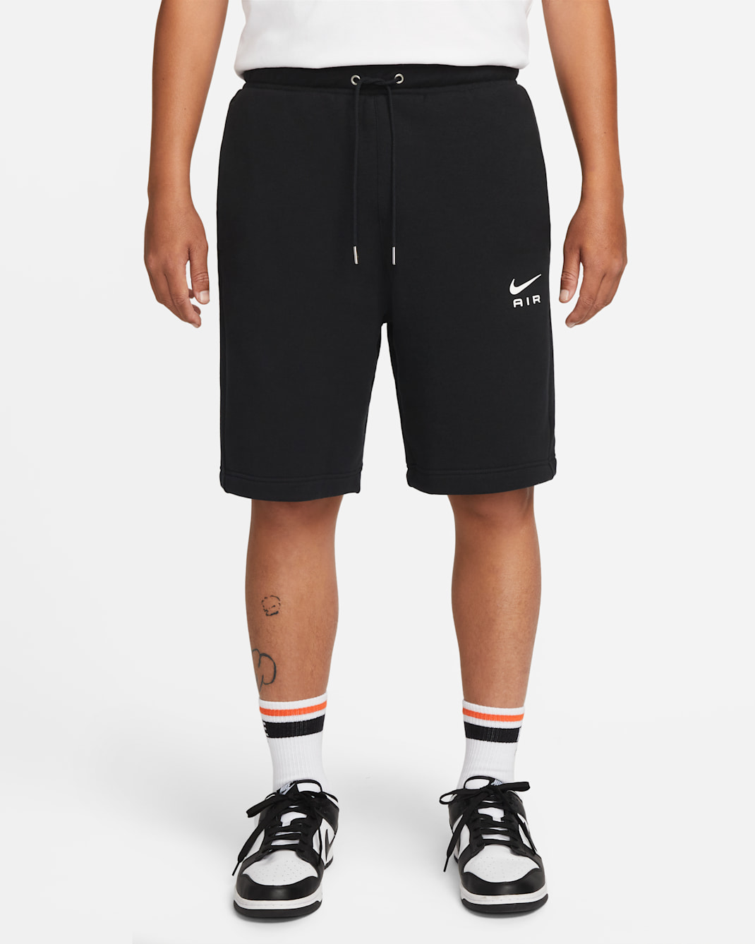 Nike Sportswear Air Men's French Terry Shorts - Black/White