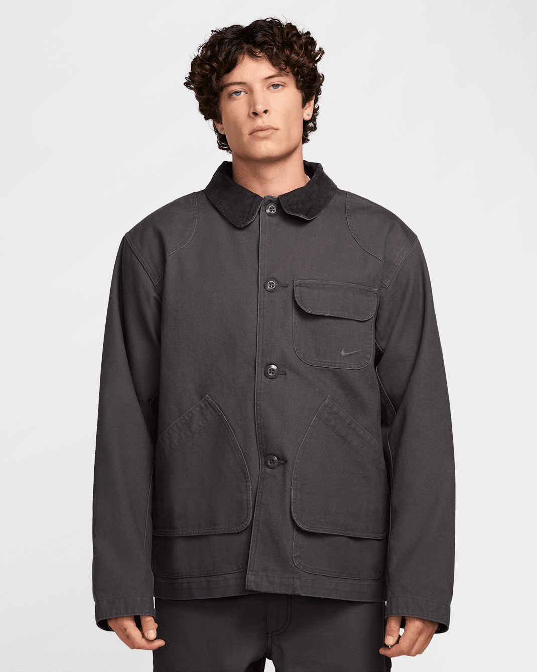 Nike Life Men's Flannel-Lined Barn Coat - Anthracite/Anthracite