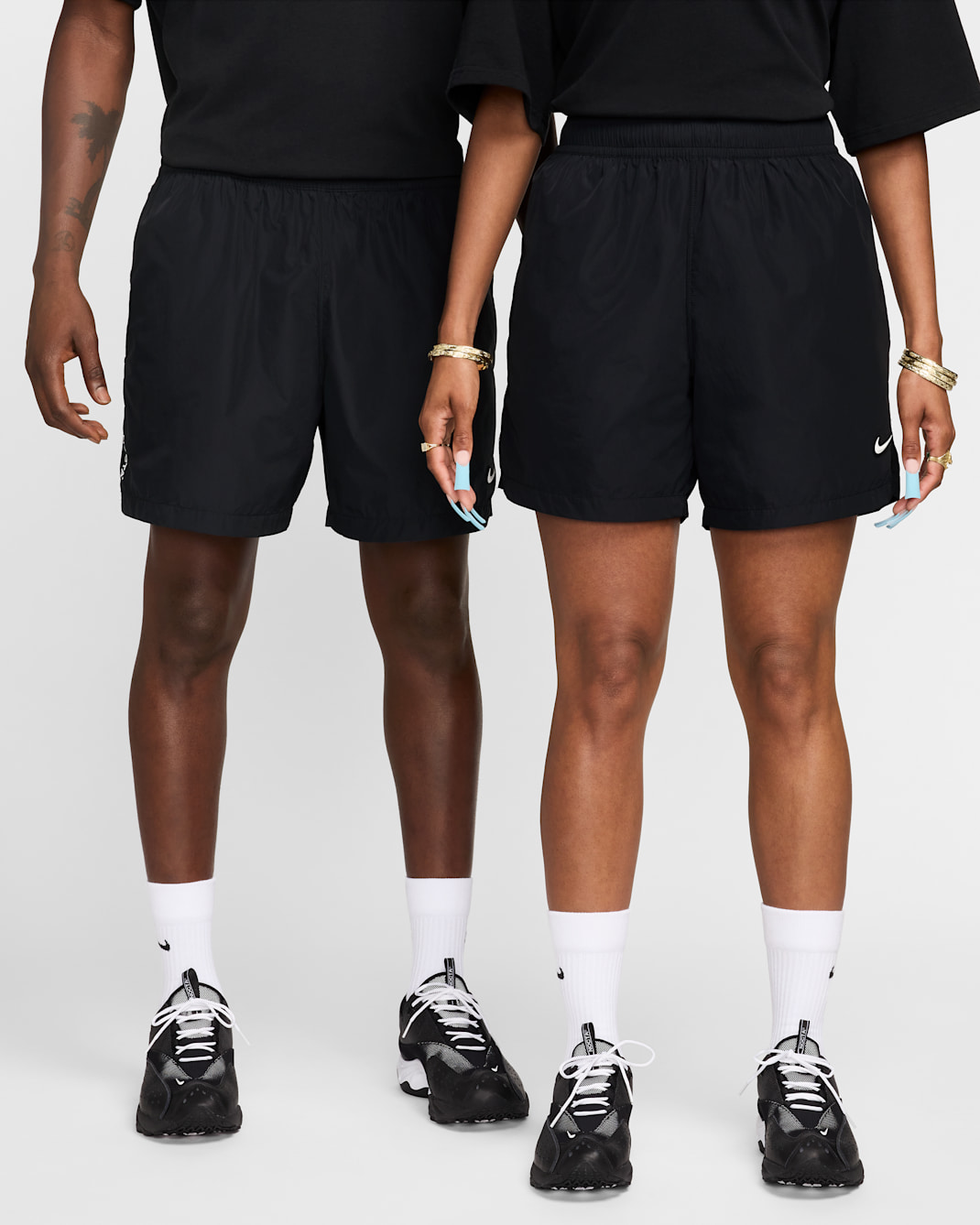 Shorts de nylon NOCTA Cardinal - Negro/Negro/Blanco