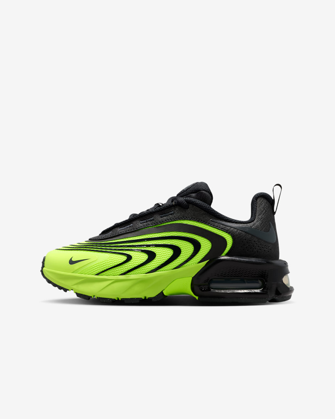 Nike Air Max Fire sko til store barn - Volt/Barely Volt/Svart/Dark Smoke Grey