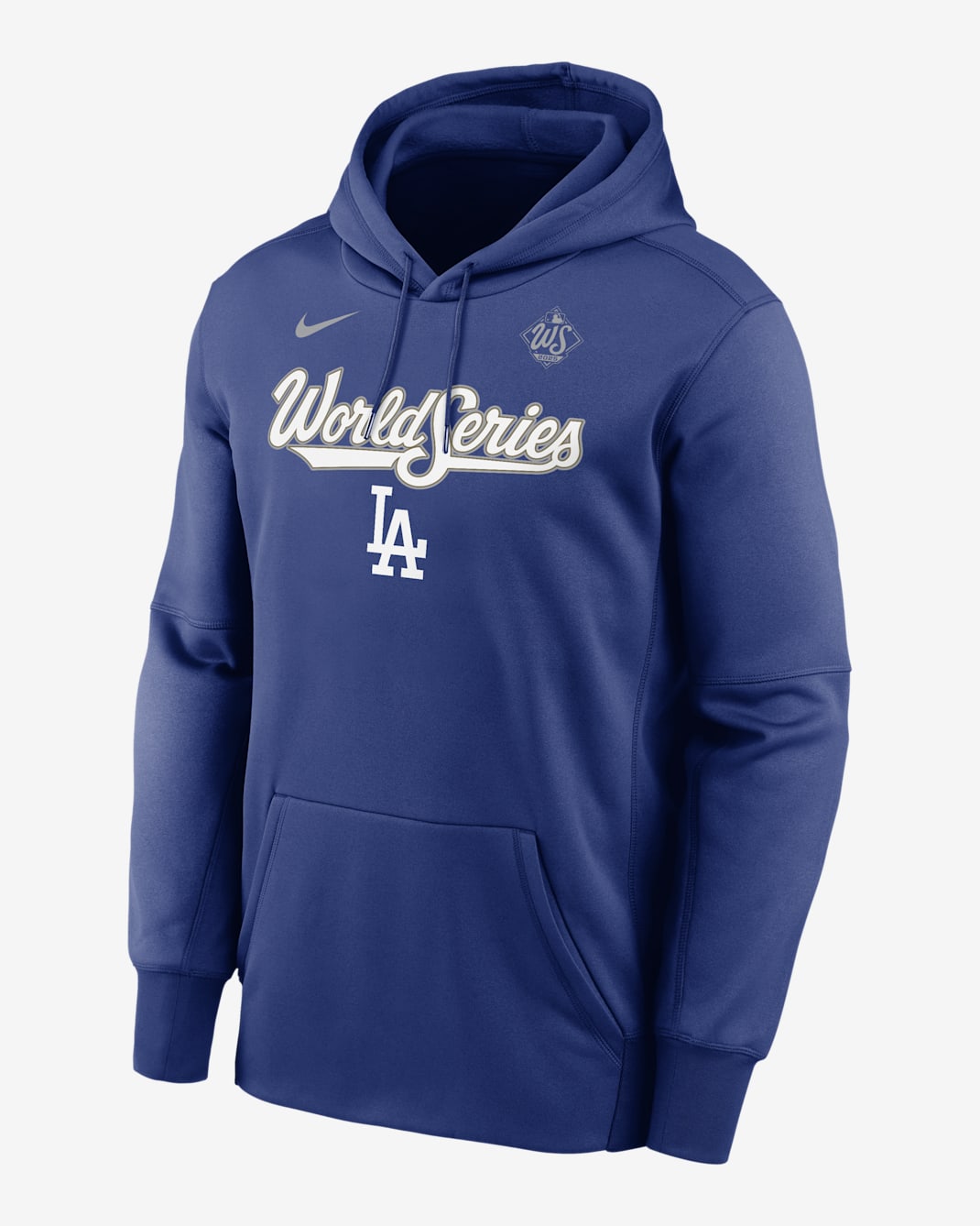 Los Angeles Dodgers 2025 World Series Participant Authentic Collection Men’s Nike Therma MLB Pullover Hoodie - Royal