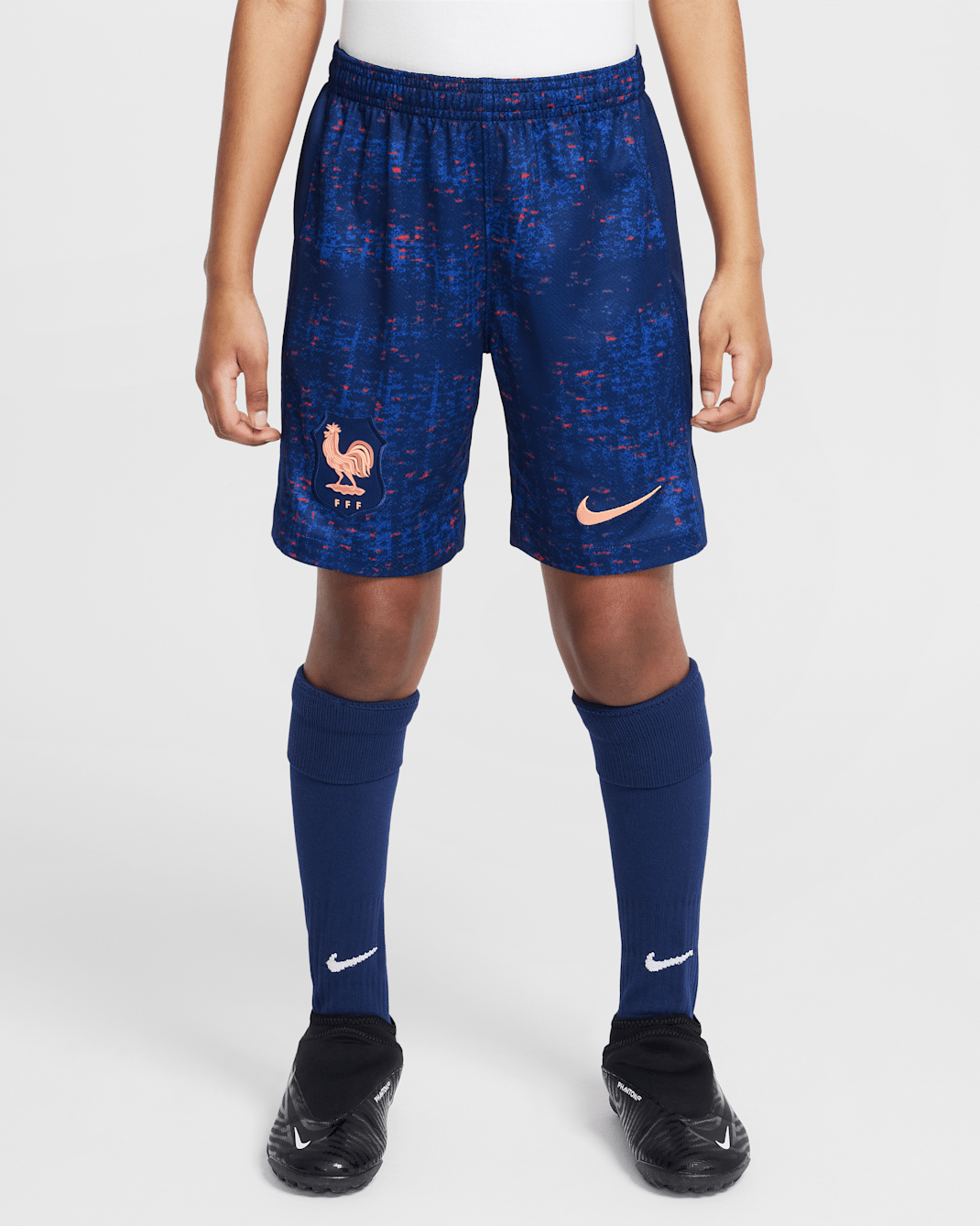 FFF 2025/26 Stadium Home Older Kids' Nike Dri-FIT Football Replica Shorts - Blue Void/Light Madder Root