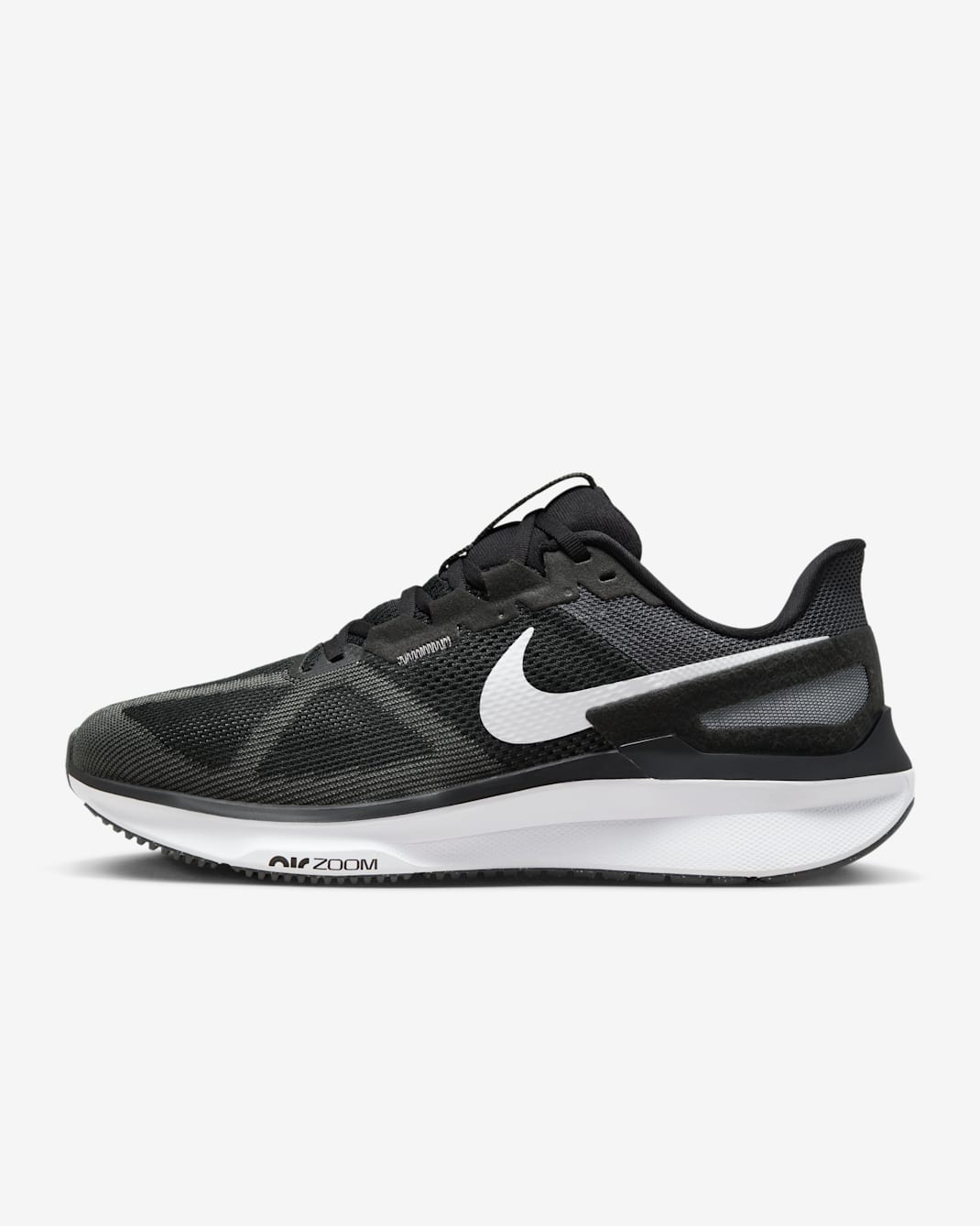 Nike Structure 25 Men's Road Running Shoes (Extra Wide) - Black/Iron Grey/White