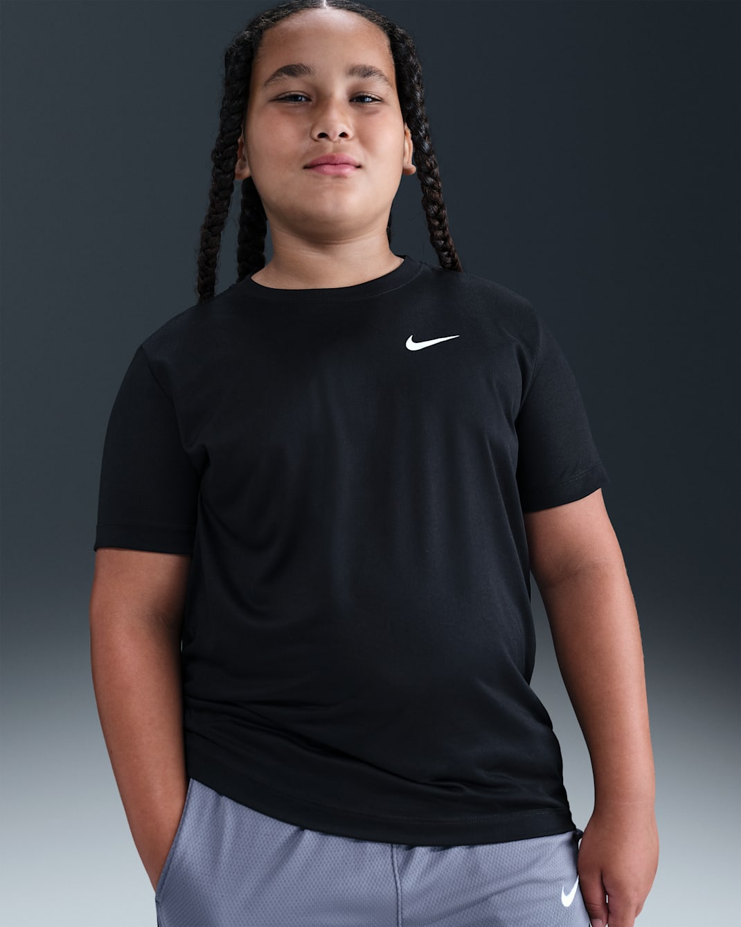 Nike Legend Big Kids' Dri-FIT Training T-Shirt - Black