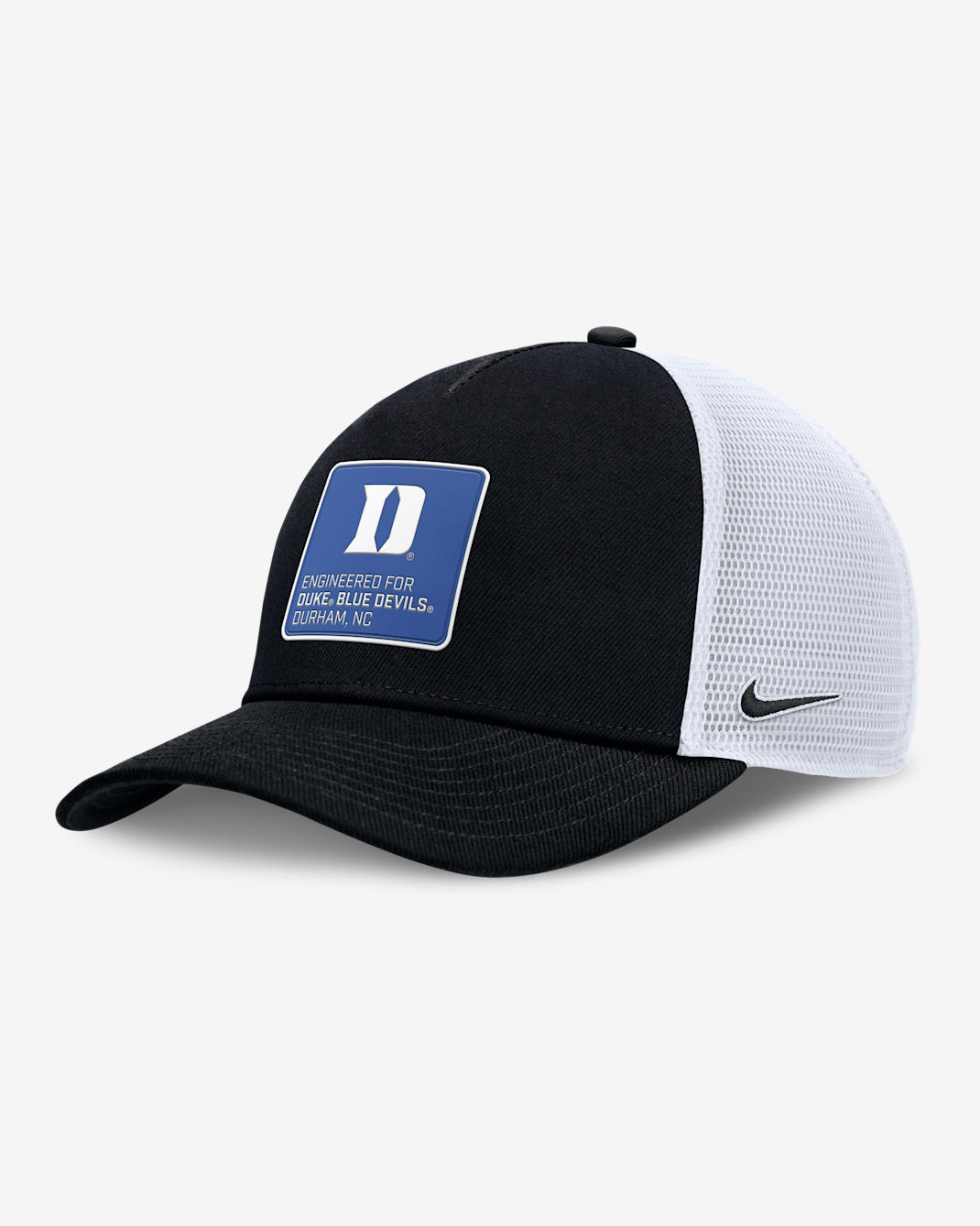 Gorra de rejilla universitaria Nike ajustable para hombre Duke On-Field Rise Engineered - Negro