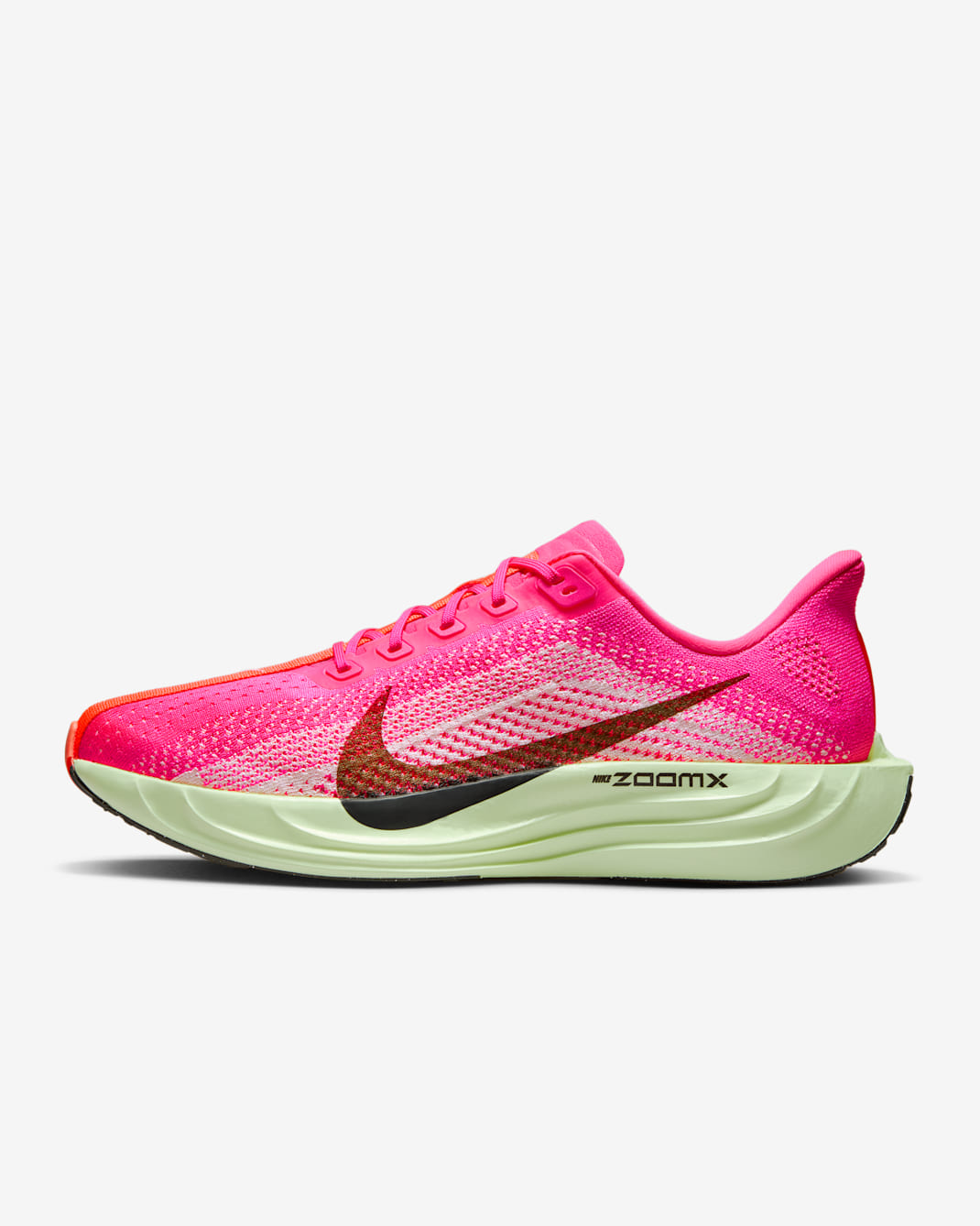 Nike Pegasus Plus Men's Road Running Shoes - Hyper Pink/Bright Crimson/Barely Volt/Sequoia